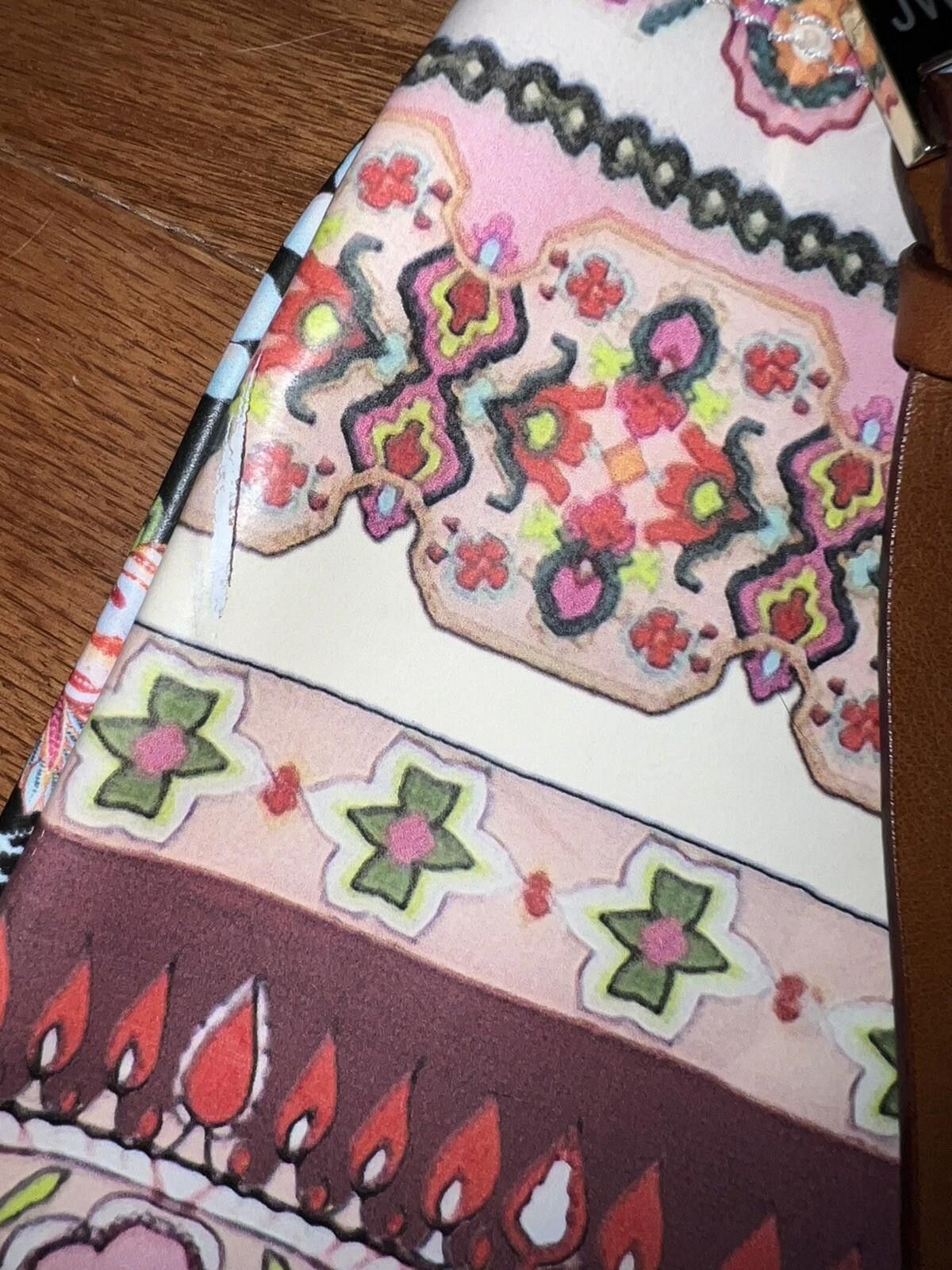 Johnny Was New Johnny Was Clutch Purse Makeup Bag Travel Pouch Size ONE SIZE - 3 Thumbnail