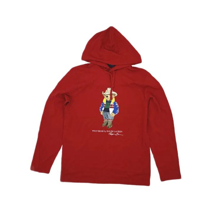 Polo Ralph Lauren Polo Ralph Lauren Bear Print Hooded Long-Sleeve T-Shirt Size US S / EU 44-46 / 1 - 1 Thumbnail