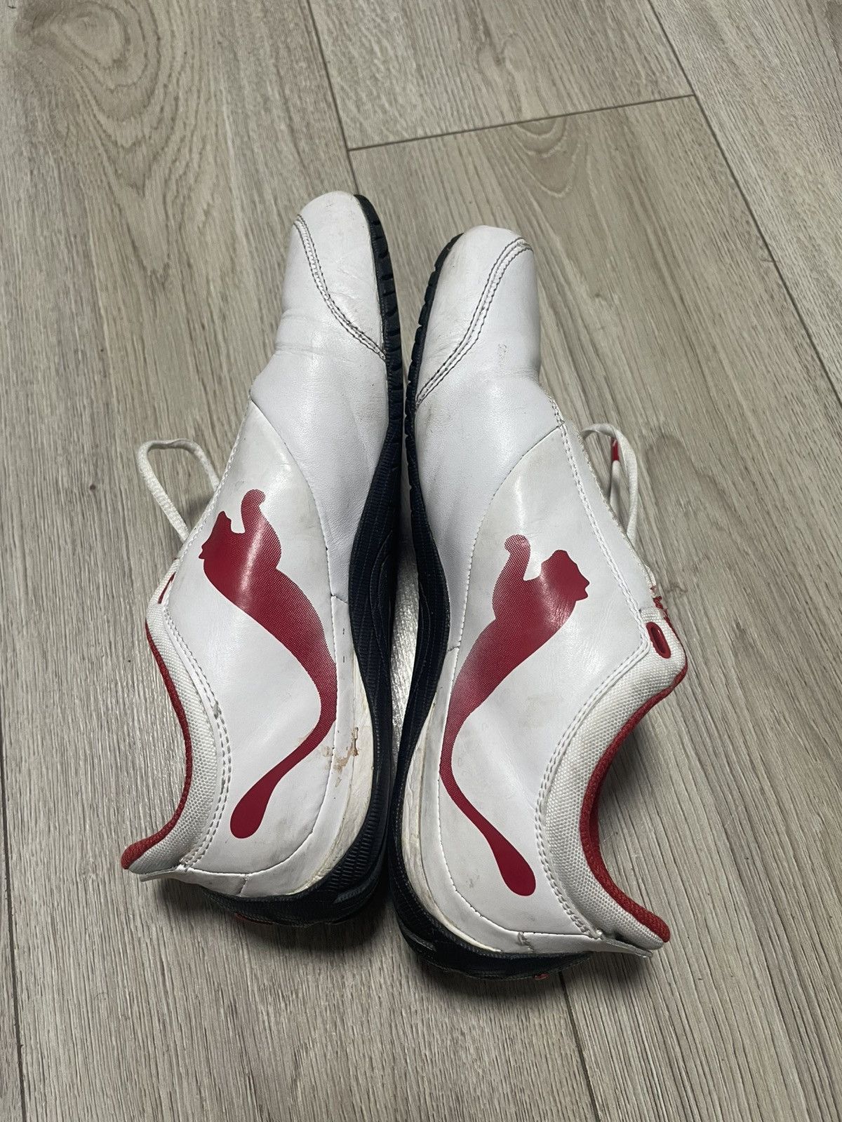 Ferrari × Puma × Vintage Vintage 00s Puma Ferrari Speed Cat F1 Red Leather Shoes Rare Size US 7.5 / EU 40-41 - 5 Thumbnail