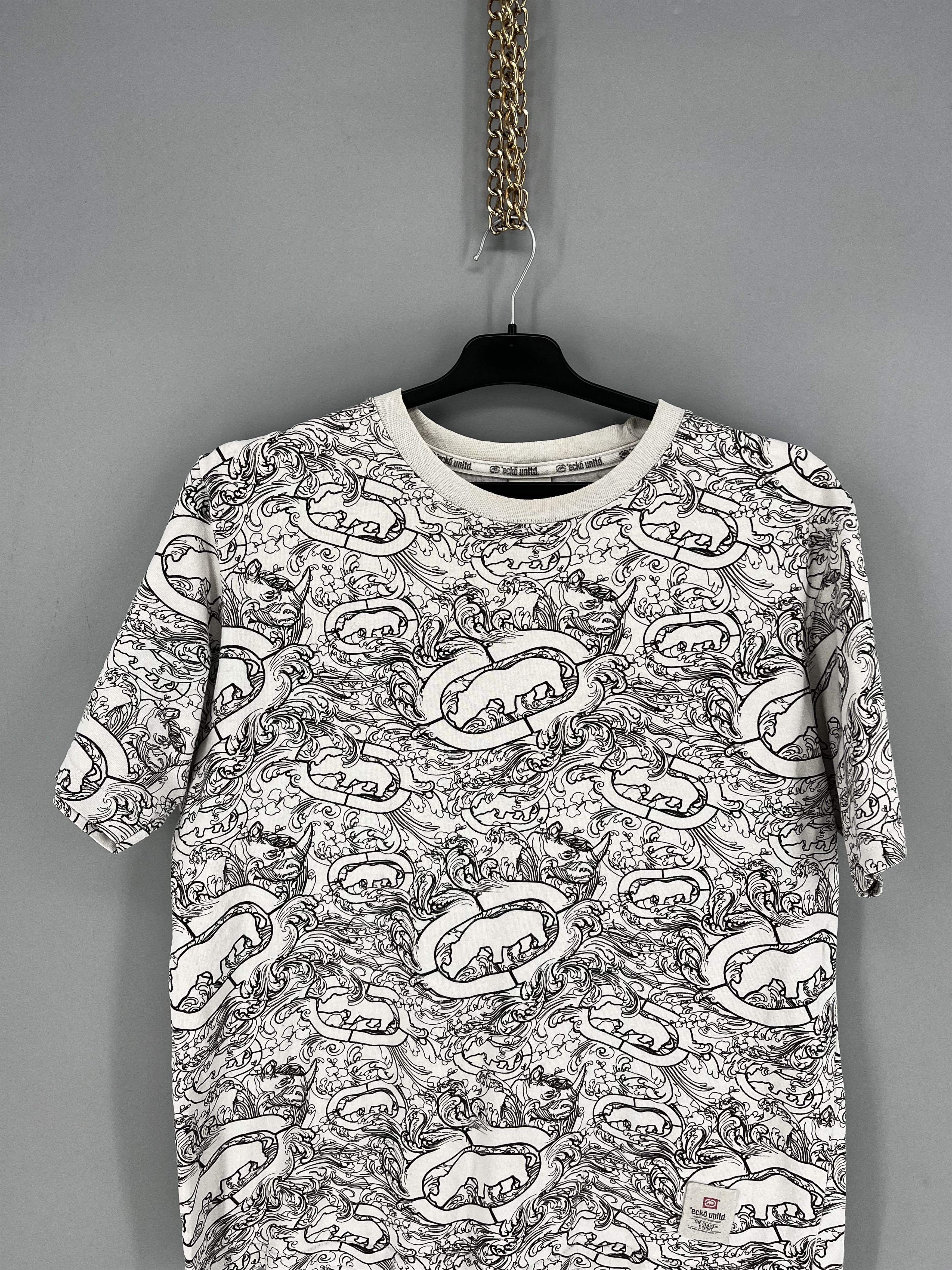 Ecko Unltd. Y2K Ecko Unltd Monogram Web Graphic Rap T Shirt Size US M / EU 48-50 / 2 - 6 Thumbnail