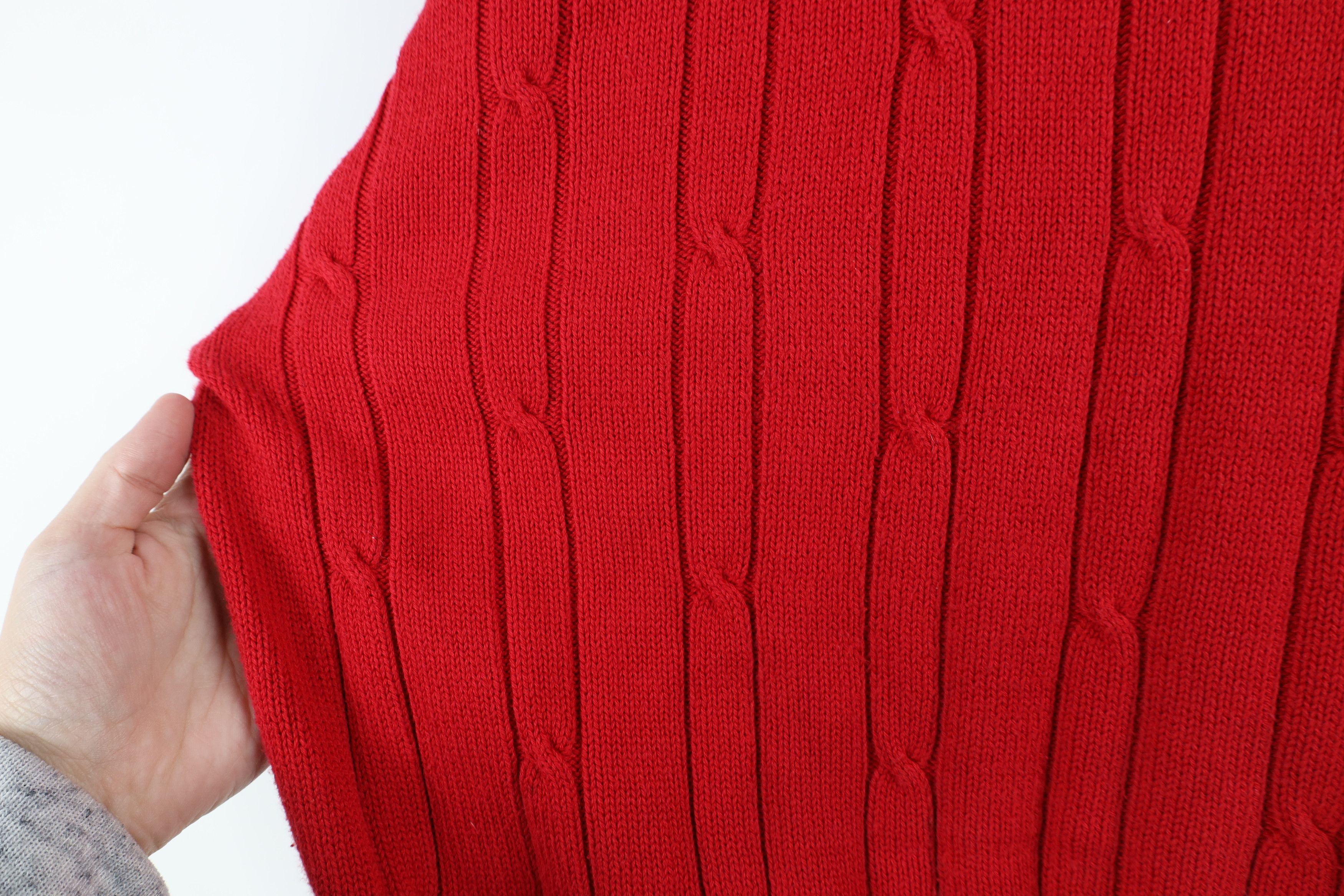 Nautica × Vintage Vintage 90s Nautica Chunky Cable Knit Crewneck Sweater Size US M / EU 48-50 / 2 - 5 Thumbnail
