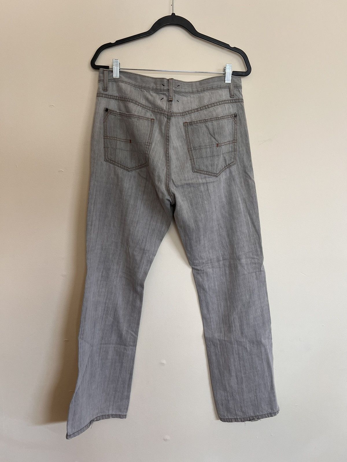 Calvin Klein Calvin Klein Jeans Boot Cut Grey/Silver Jeans Size US 32 / EU 48 - 3 Thumbnail