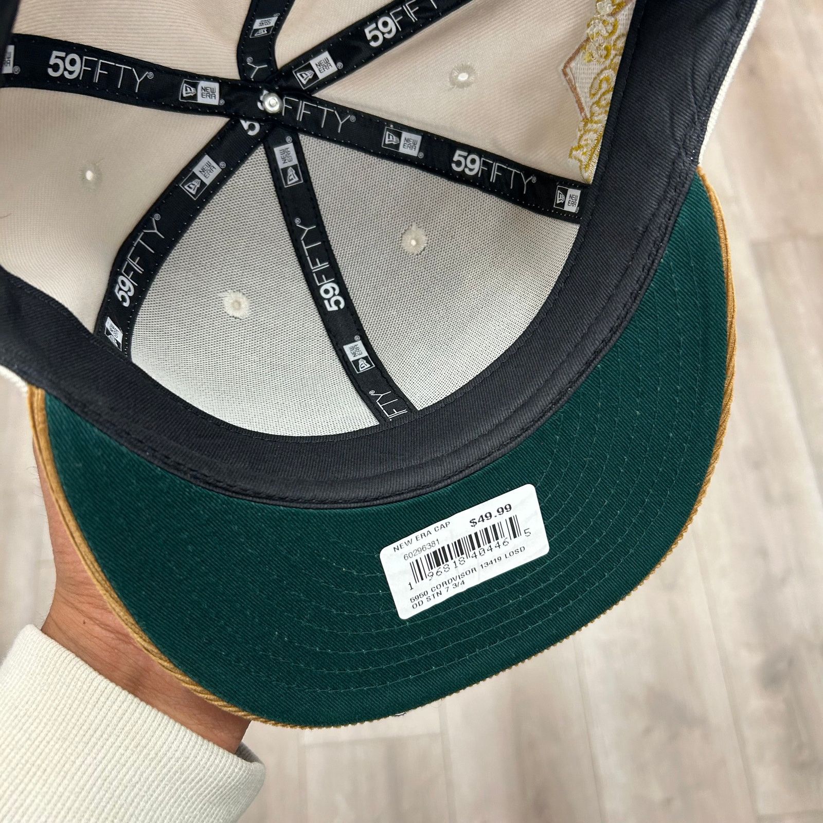 New Era New Era Los Angeles Dodgers Cream 5950 Hat Brown Size 7 3/4 Size ONE SIZE - 6 Thumbnail