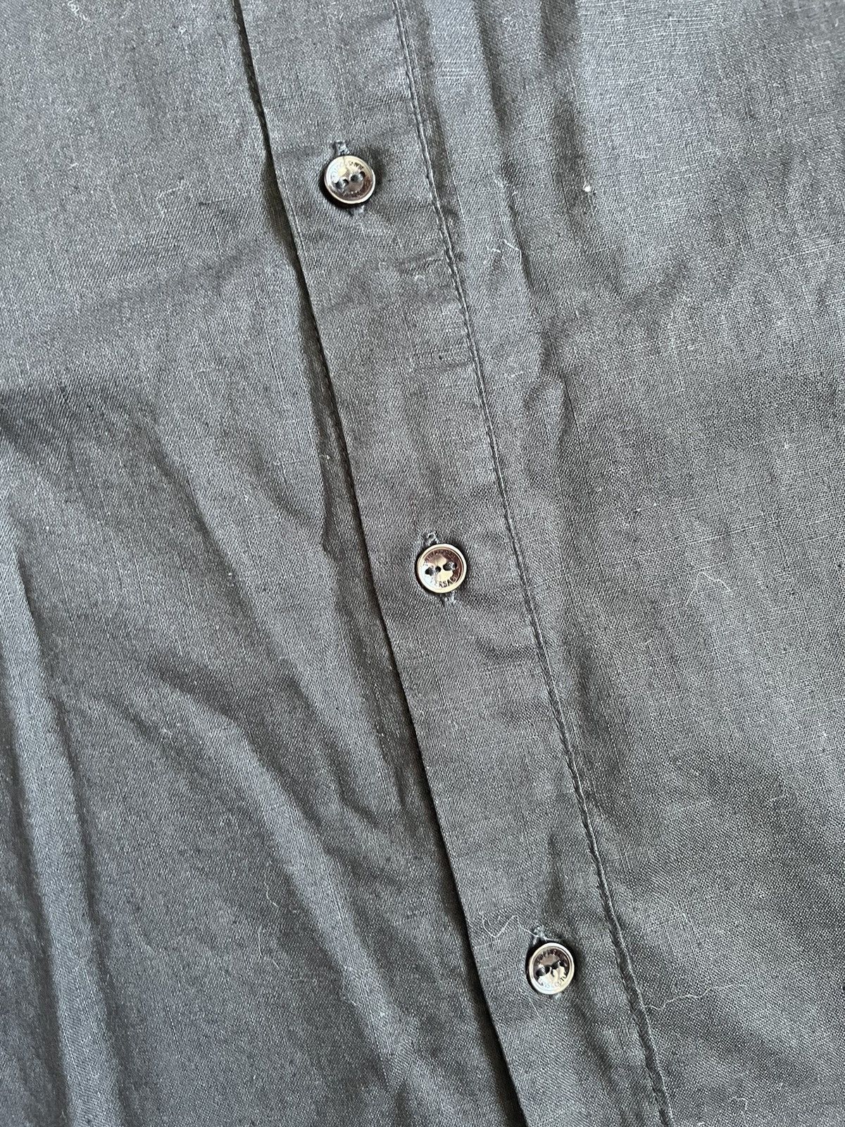 Versace Jeans Couture Versace Jeans Couture Women Black Linen Button Up Shirt Size L / US 10 / IT 46 - 8 Thumbnail