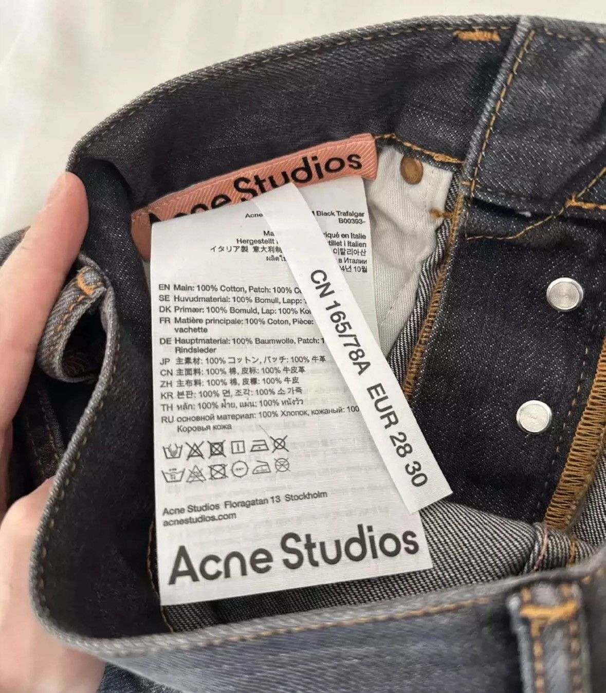 Acne Studios Acne studios Wash splashed ink jeans 2412-Nextarrow Size US 28 / EU 44 - 3 Thumbnail