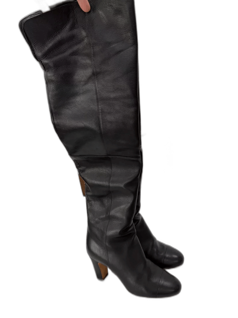 Chanel Chanel Over-the-Knee High Heel Boots Size US 8 / IT 38 - 1 Thumbnail