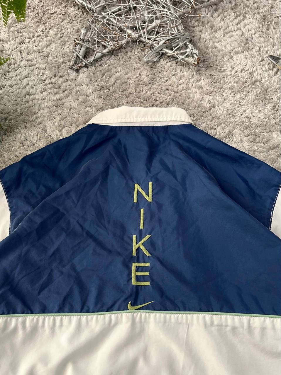 Nike × Vintage 00s Nike Light Jacket Streetwear Vintage Big Logo Swoosh Size US S / EU 44-46 / 1 - 8 Thumbnail