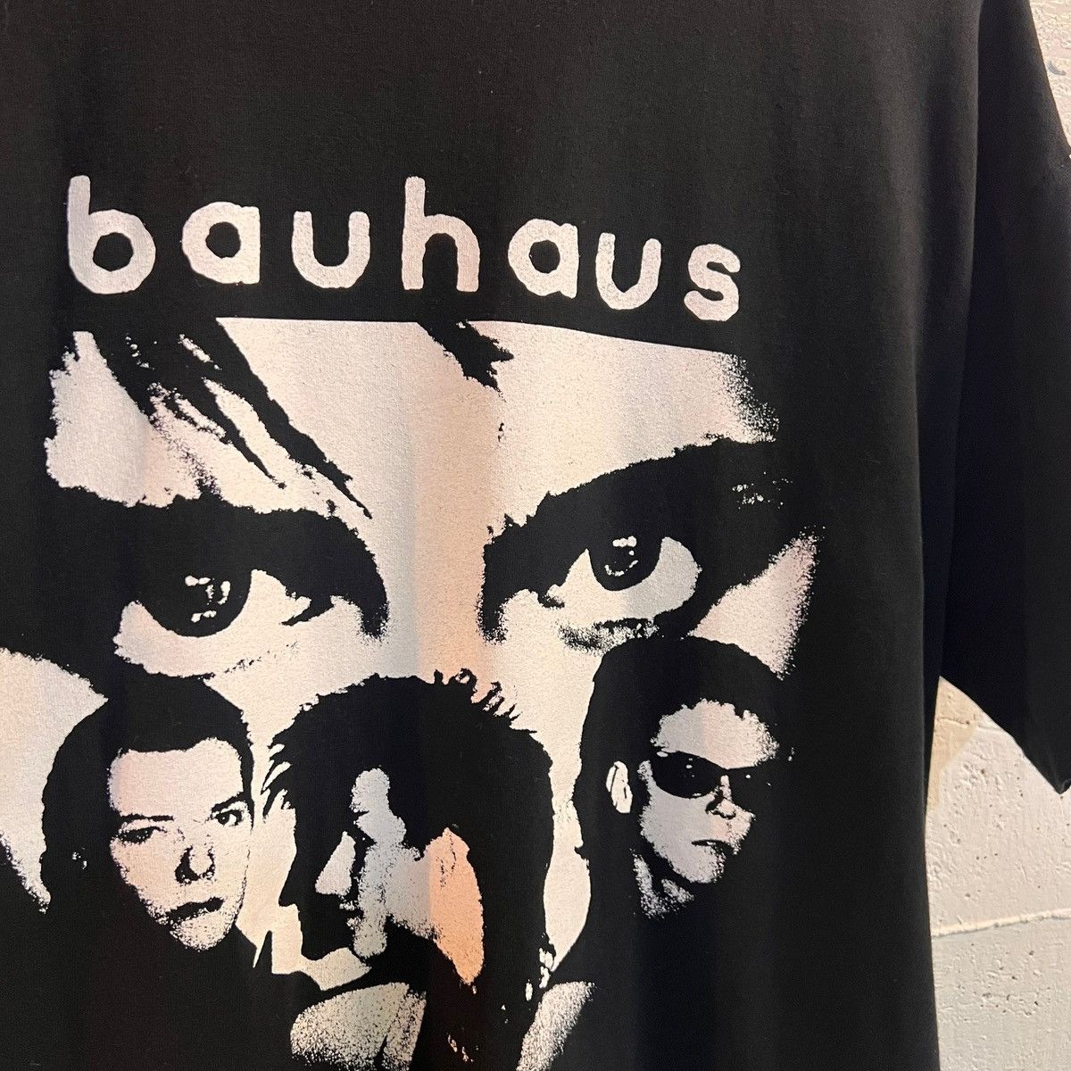 Band Tees Vintage Bauhaus Peter Murphy Face Band Photo T-Shirt Size US XL / EU 56 / 4 - 5 Thumbnail