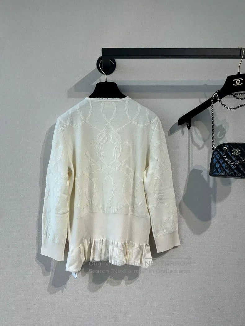 Hermes Hermes Knit Open Front Cardigan with Five Quarter Sleeves Size XS / US 0-2 / IT 36-38 - 5 Thumbnail