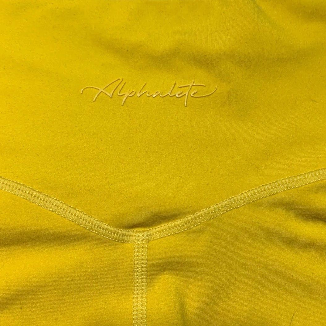 Vintage Alphalete Yellow Leggings Women S Regular Size S Ankle Yellow Size 28" / US 6 / IT 42 - 3 Thumbnail