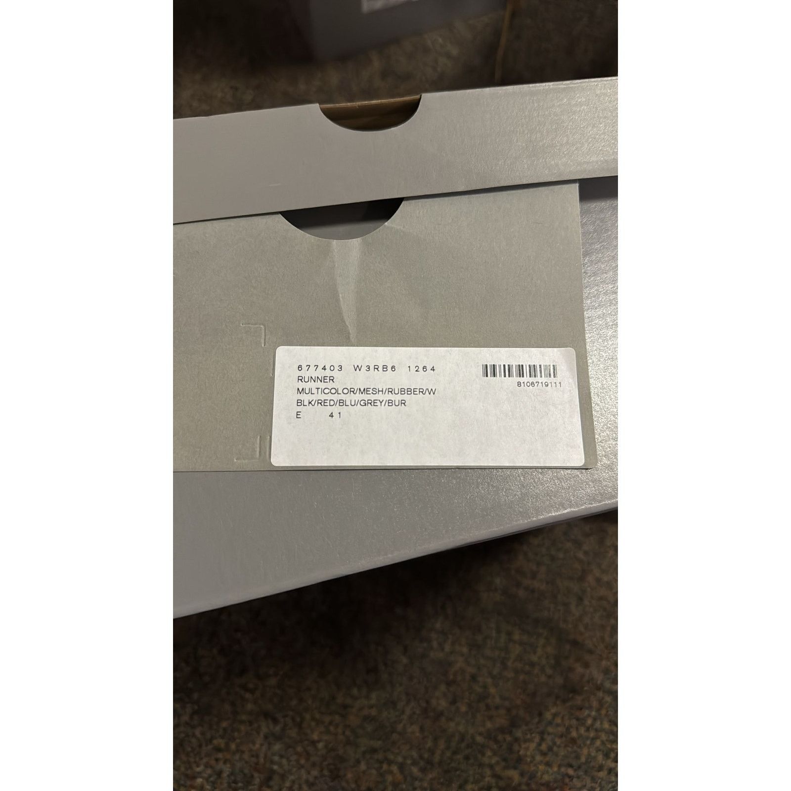 Balenciaga o1rshd1 Q:2 / Mesh Rubber Runner in Multicolor Size US 8 / EU 41 - 14 Thumbnail