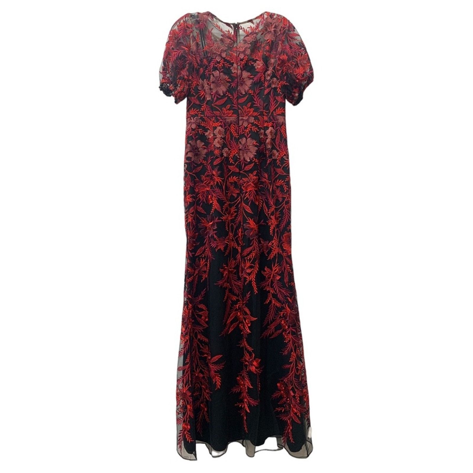Adrianna Papell NWOT Adrianna Papell Metallic Red & Black Embroidered Gown 6 Size M / US 6-8 / IT 42-44 - 4 Thumbnail