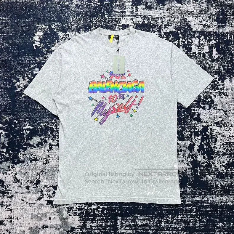 Balenciaga Letter Logo Printed Short Sleeve T-Shirt