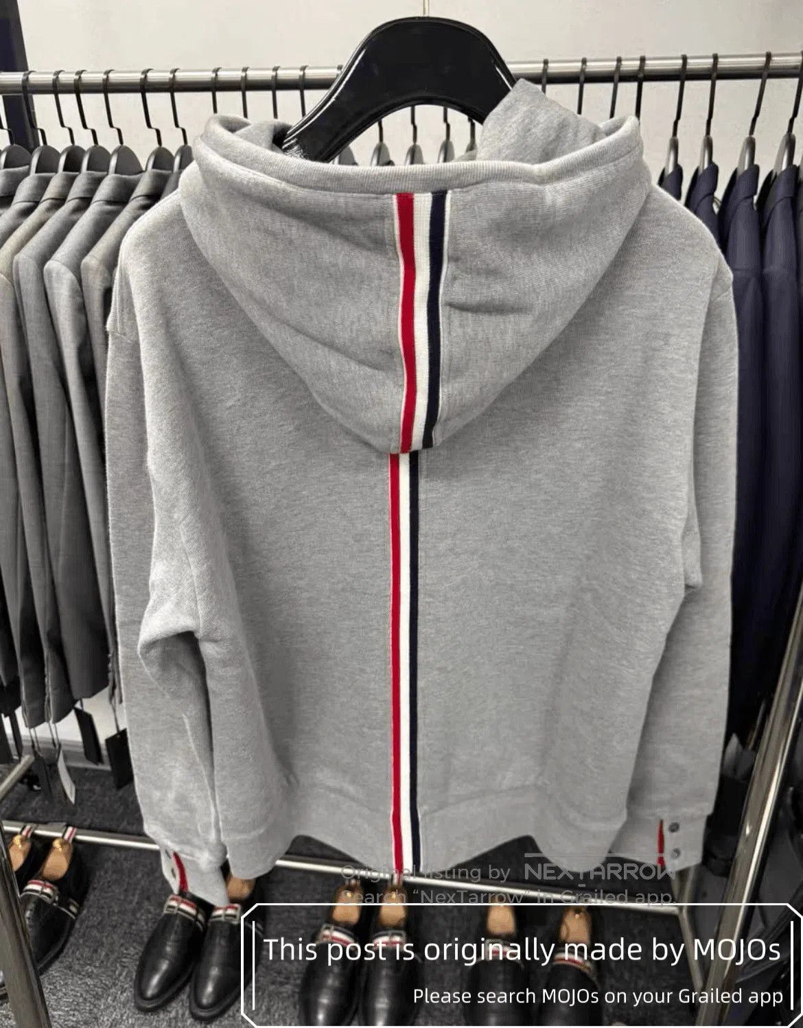 Thom Browne Sz 2 Thom Browne Back Triple Stripe Hoodie. Size US M / EU 48-50 / 2 - 2 Thumbnail