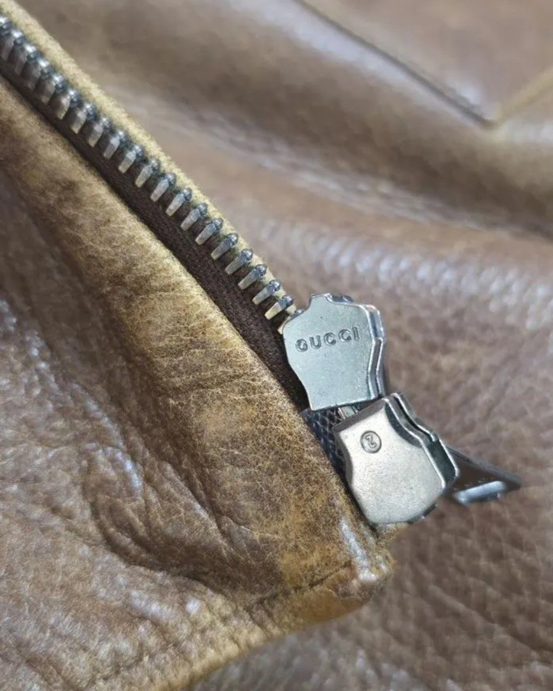 Gucci CALFSKIN LEATHER BOMBER JACKET Size US L / EU 52-54 / 3 - 4 Thumbnail