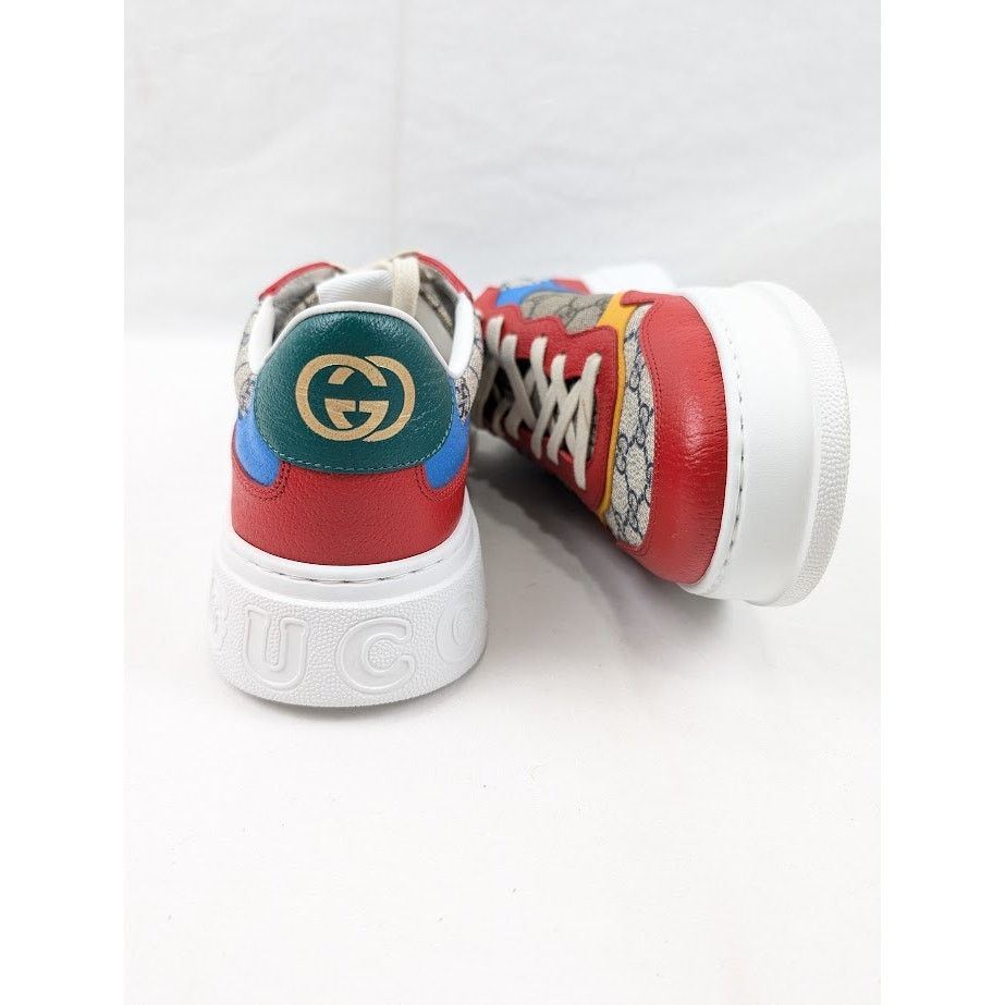 Gucci o1rshd1 Supreme Low-Top Sneakers in Beige/Blue/Red Size US 12.5 / EU 45-46 - 16 Thumbnail