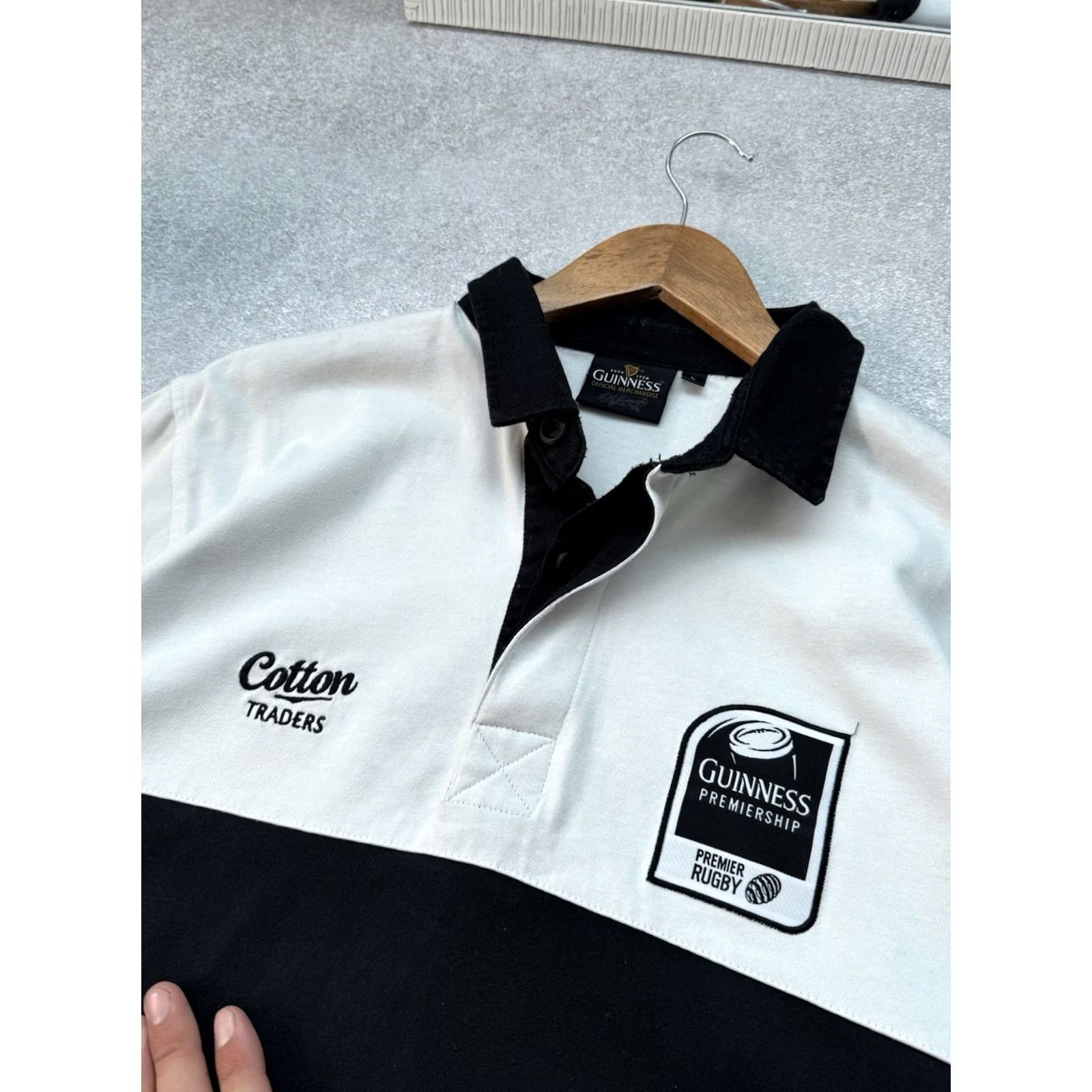 Vintage Guinness Polo T Shirt Rugby Vintage Men L Black Short Sleeve Cotton Polo 90s Classic Guinness Rugby Premium Rugby Shirt Mens Size US L / EU 52-54 / 3 - 4 Thumbnail