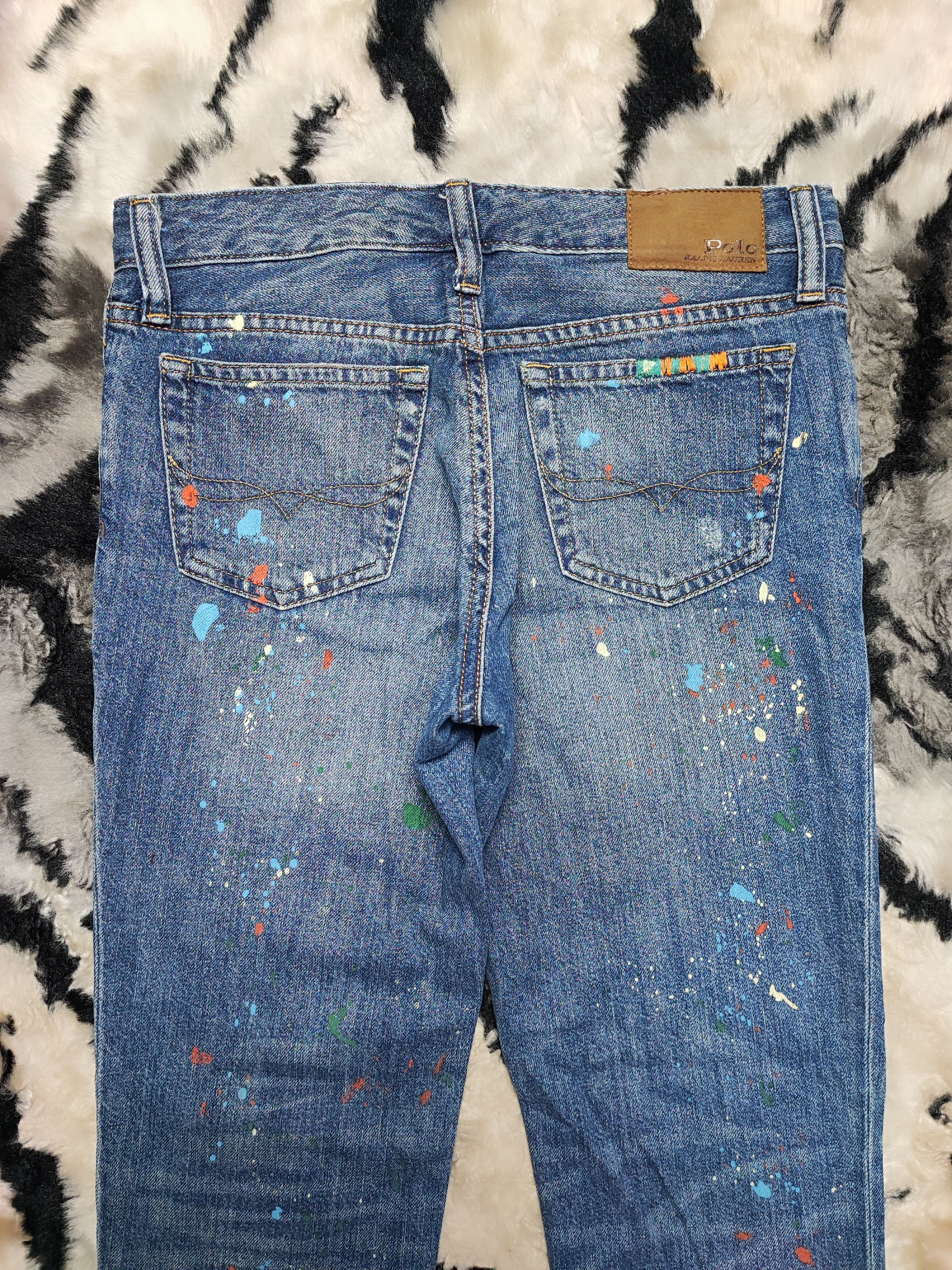 Denim & Supply Ralph Lauren Skinny Painted Jeans by Polo Ralph Lauren Size US 27 - 10 Thumbnail