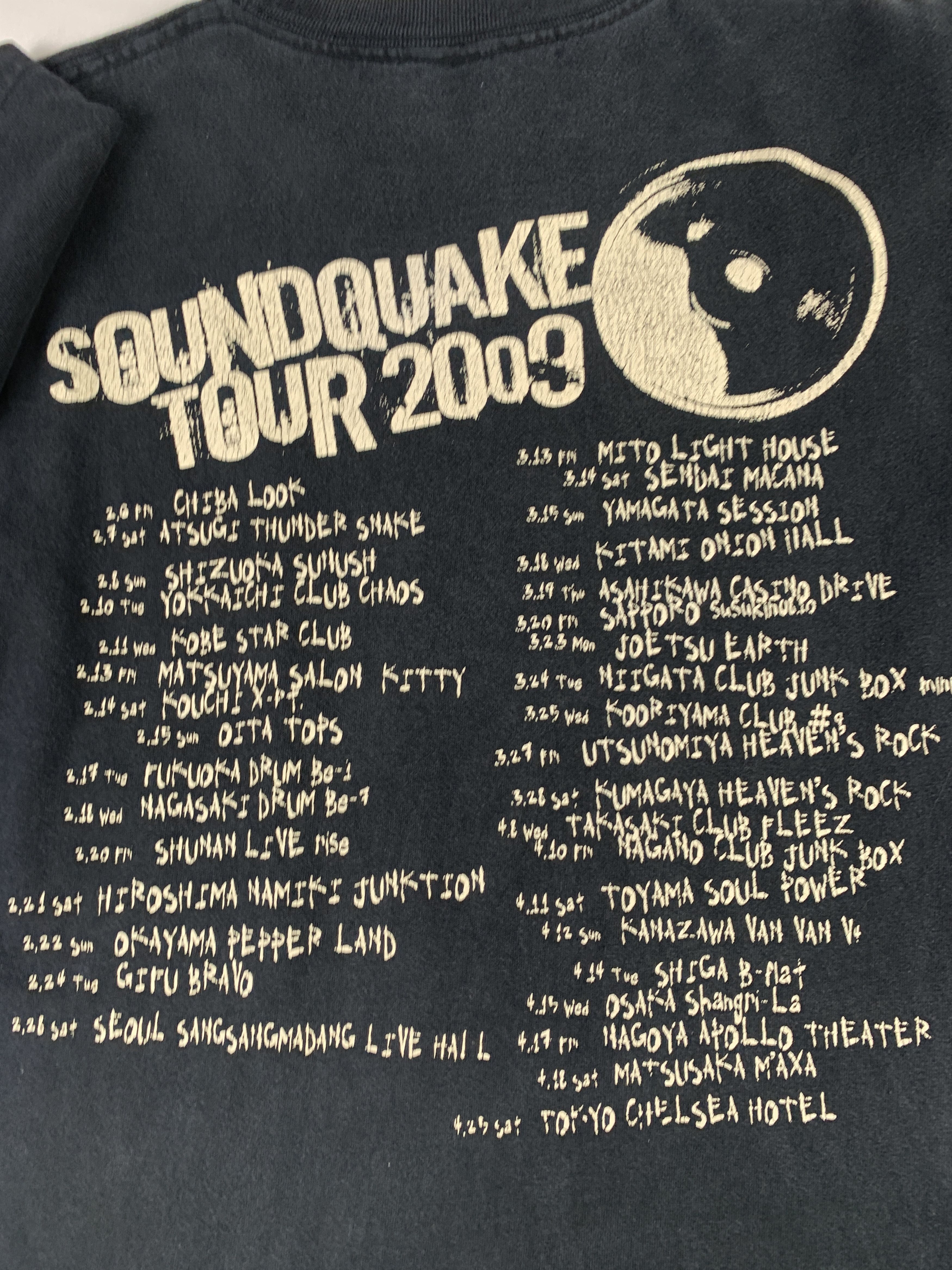 Band Tees 2009 Nicotine "Soundquake" Album Tour Faded Tee Size US M / EU 48-50 / 2 - 4 Thumbnail