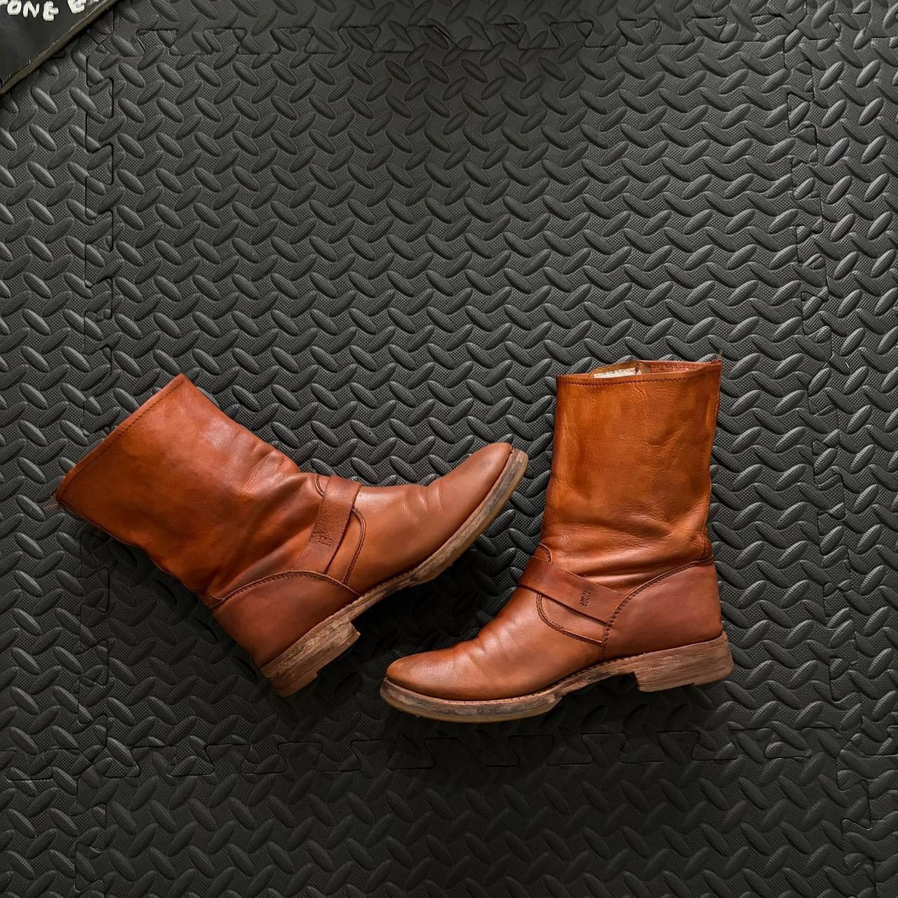 Frye Frye Engineer Boots Brown Leather Size US 6.5 / EU 39-40 - 7 Thumbnail