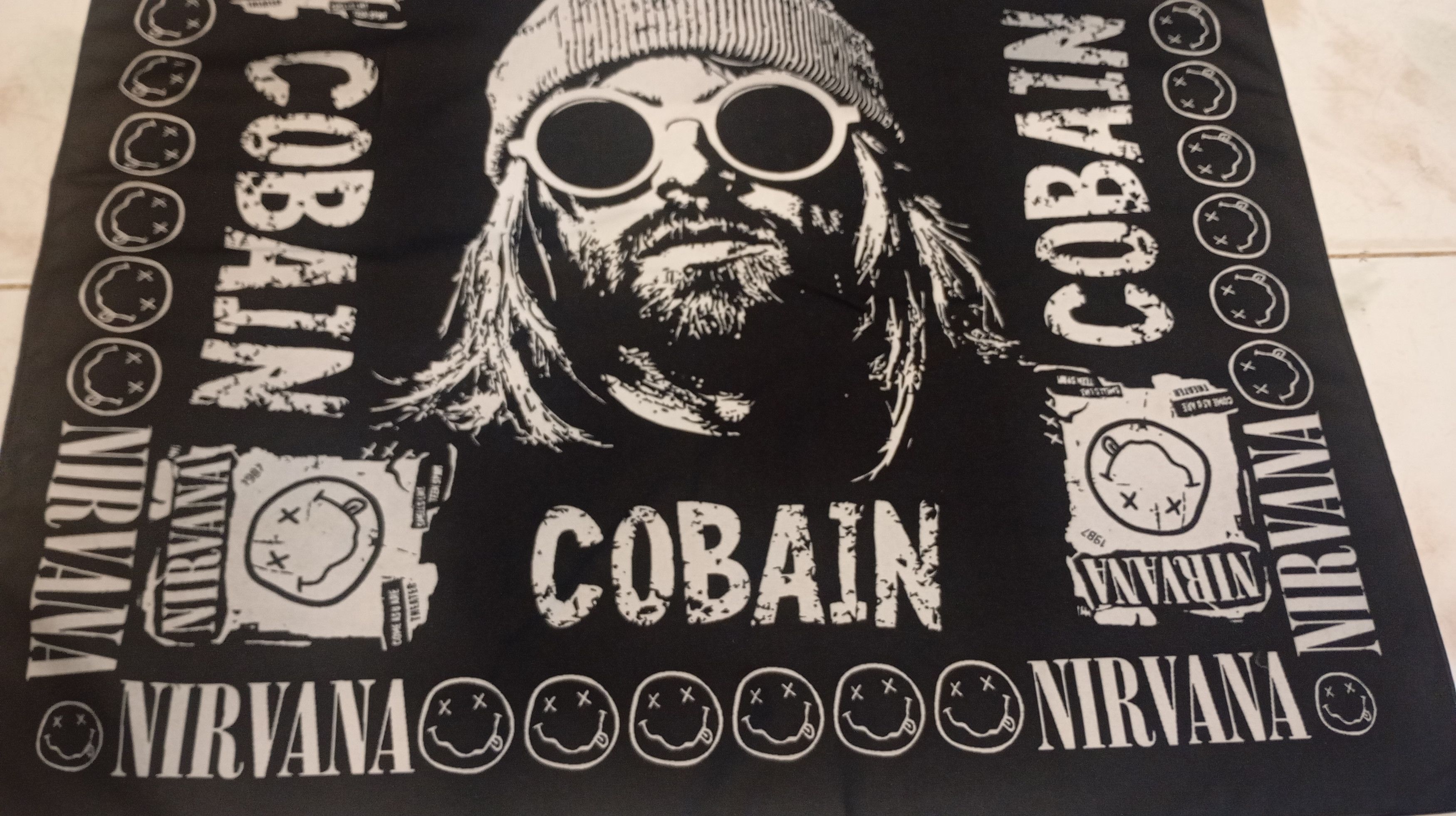 Band Tees Skulls Bandana Handkerchief Motor head Size ONE SIZE - 3 Thumbnail