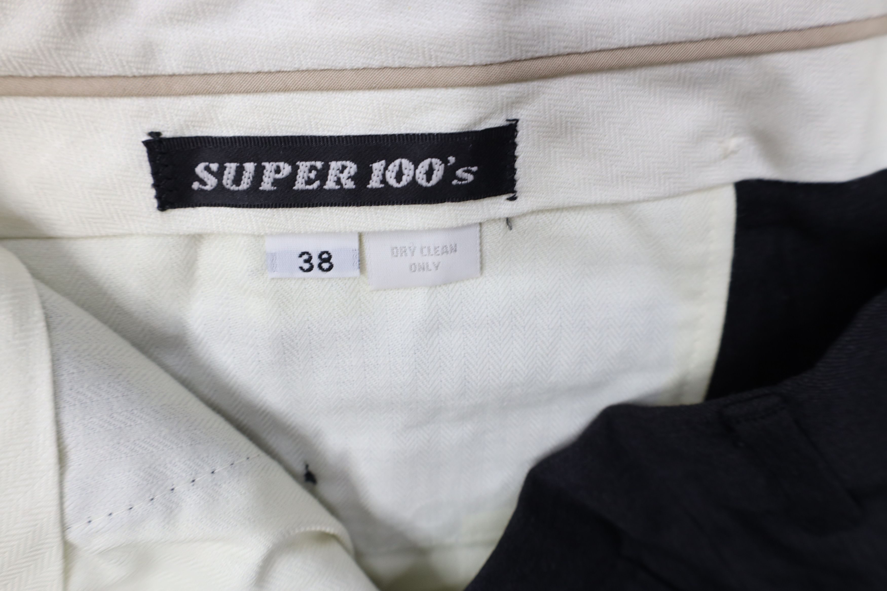 Vintage Vintage 90s Streetwear 100s Wool Knit Wide Leg Chino Pants Size US 38 / EU 54 - 6 Thumbnail