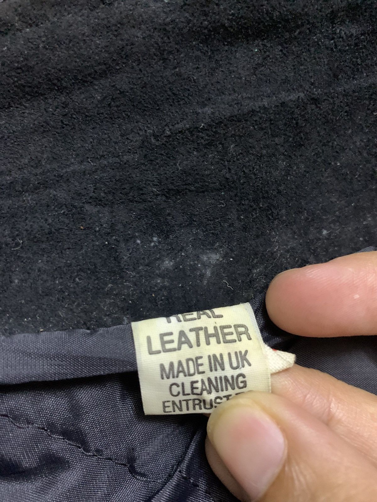 Leather Vintage Eight Ball Leather Suede Dirty Made in England Size US L / EU 52-54 / 3 - 10 Thumbnail
