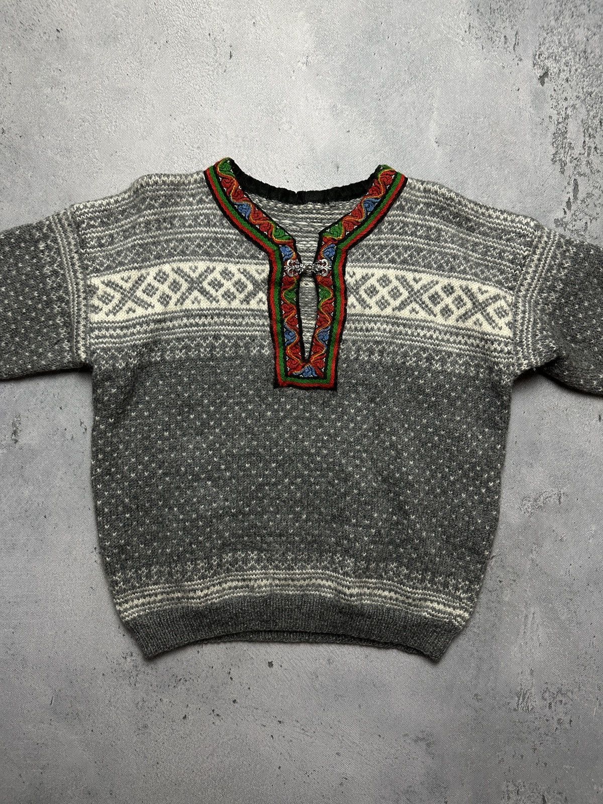 Dale Of Norway Norwegian wool Dale Garn Pure New Wool Cardigan Knit Vintag Size M / US 6-8 / IT 42-44 - 5 Thumbnail