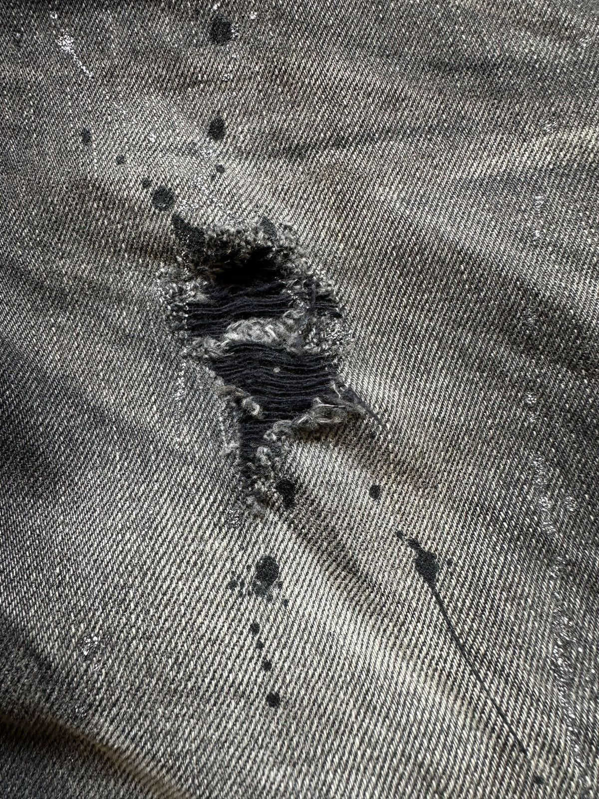 Yasuyuki Ishii 00’s LAGUST dusty studded gothic denim jeans Size US 30 / EU 46 - 15 Thumbnail