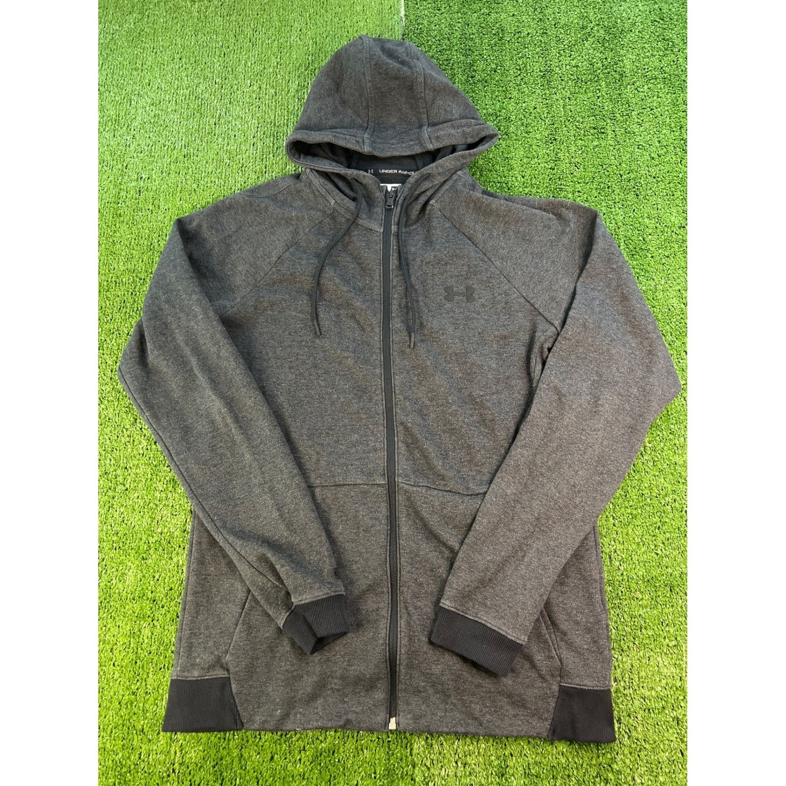 Under Armour Under Armour Full Zip Hoodie Jacket Mens Gray Size MD Size US M / EU 48-50 / 2 - 1 Thumbnail