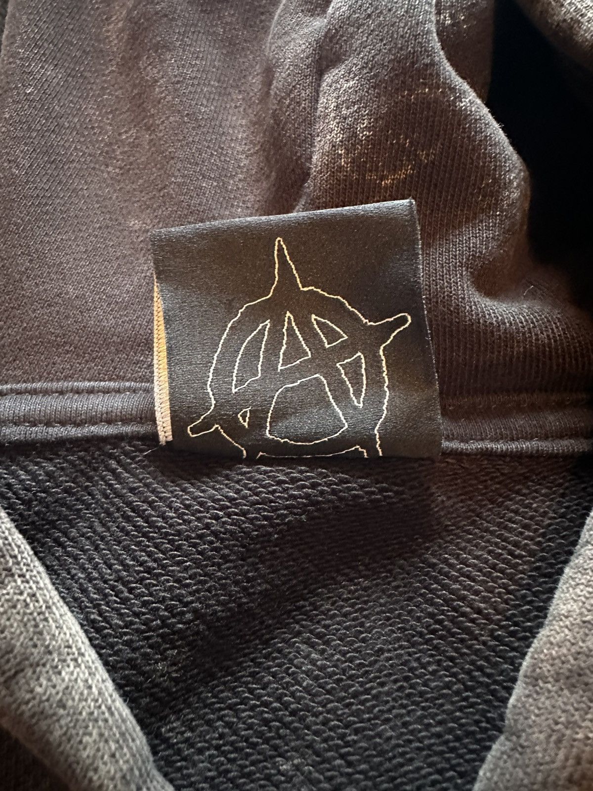 Revenge Revenge Stencil Logo Zip Vintage Washed Black - XL Size US XL / EU 56 / 4 - 10 Thumbnail