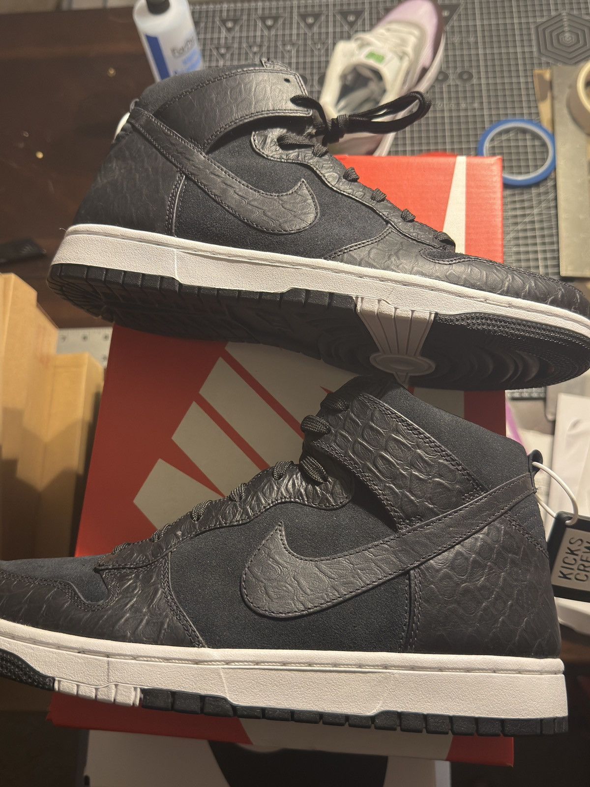 Nike Nike Dunk High CMFT Black Croc Size US 10.5 / EU 43-44 - 1 Thumbnail