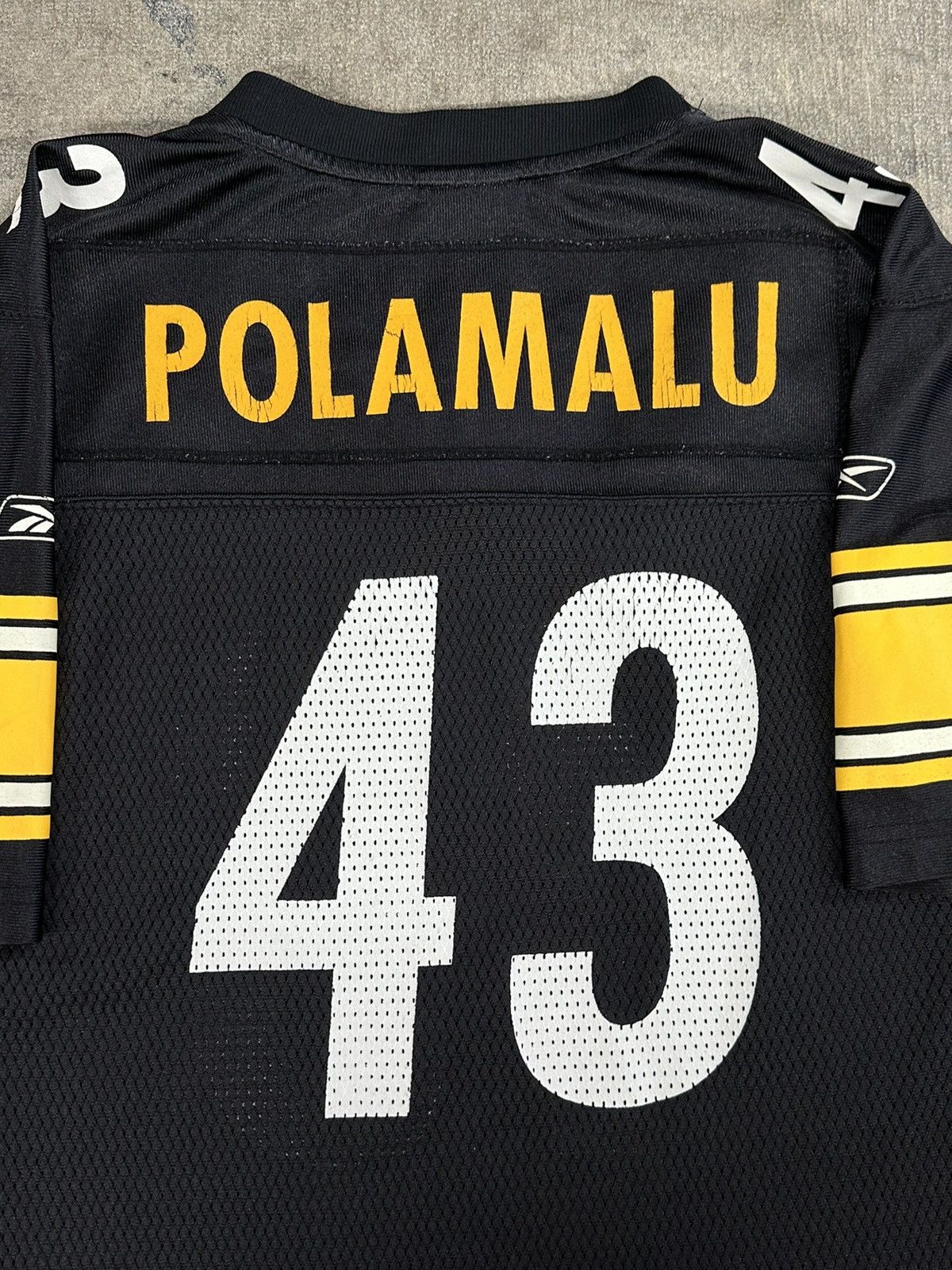 NFL × Reebok × Vintage Crazy Y2K Reebok Pittsburg Steelers Polamalu Jersey Size S / US 4 / IT 40 - 11 Thumbnail