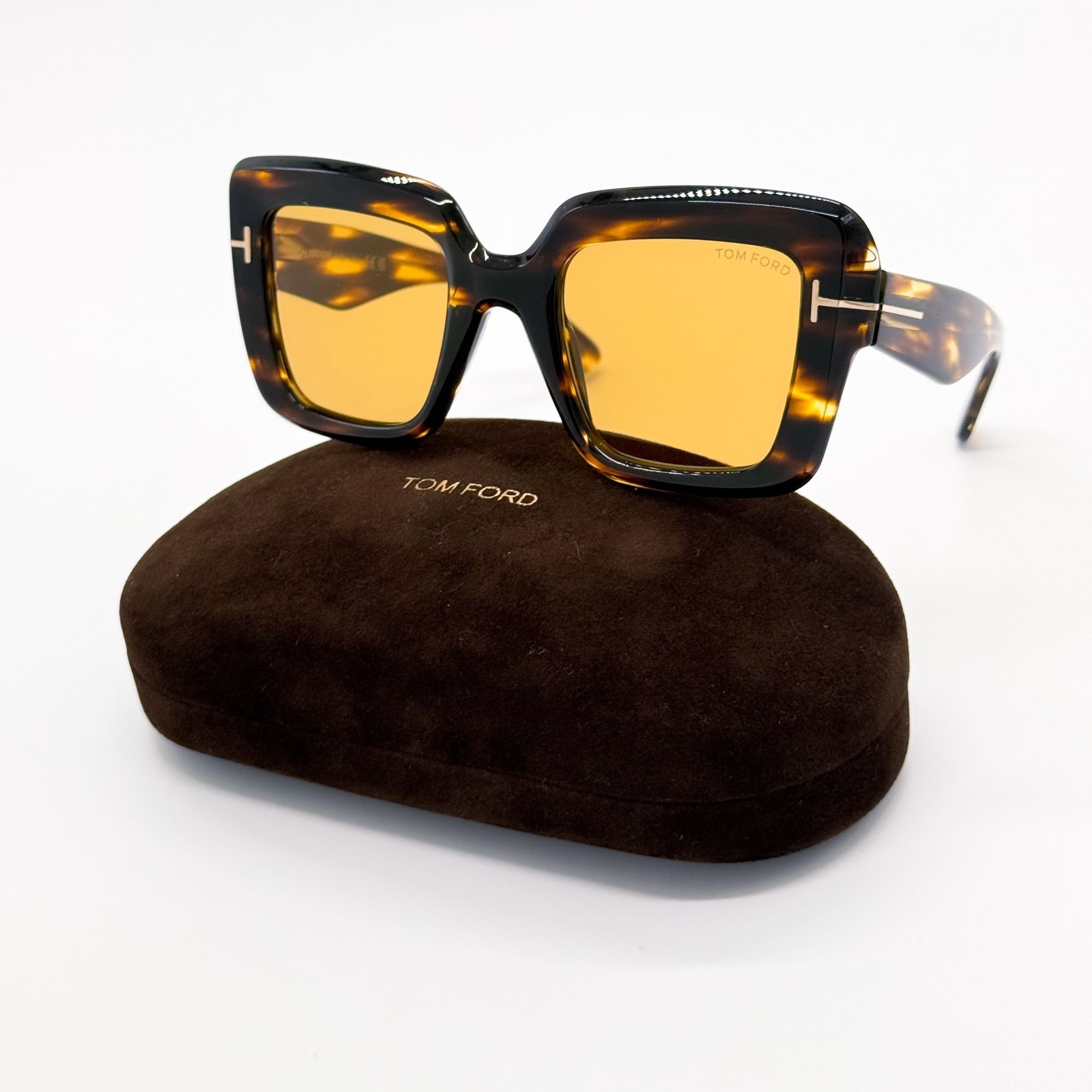 Tom Ford NEW TOM FORD TF1157 52E SUNGLASSES FT1157/S 52Е WOMEN HAVANA Size ONE SIZE - 1 Thumbnail