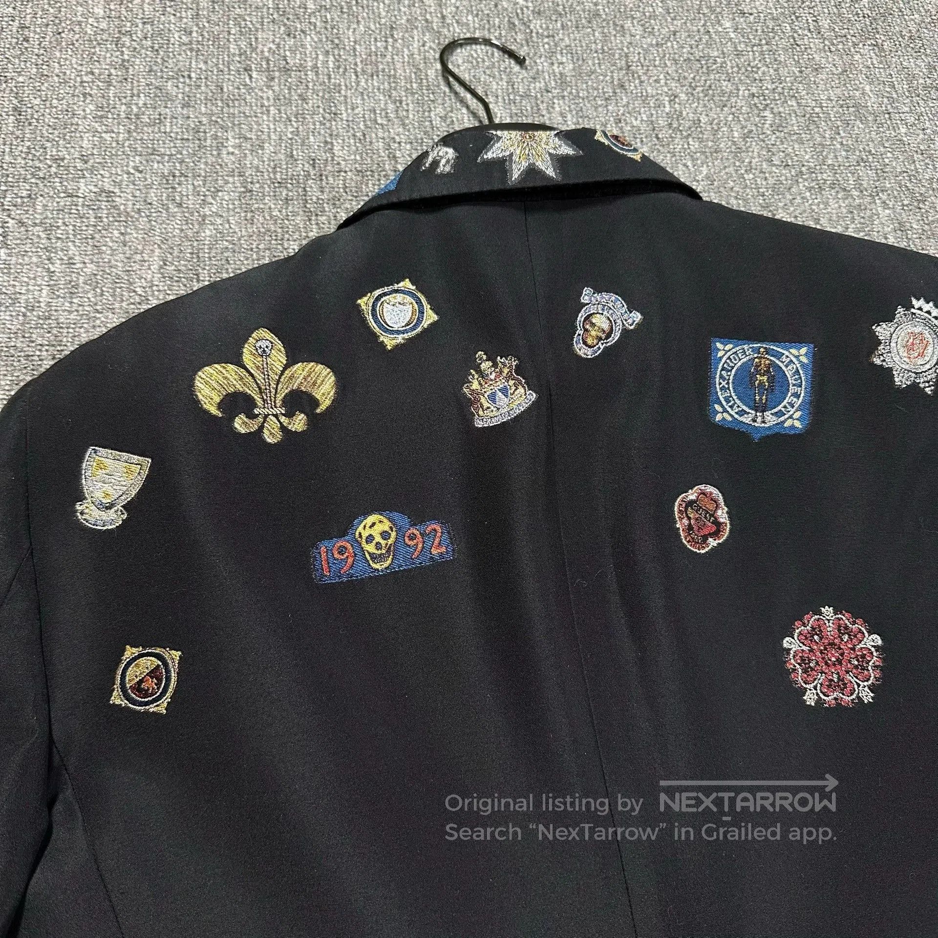 Alexander McQueen Alexander McQueen Runway Badge Embroidered Blazer. Size US XXL / EU 58 / 5 - 4 Thumbnail