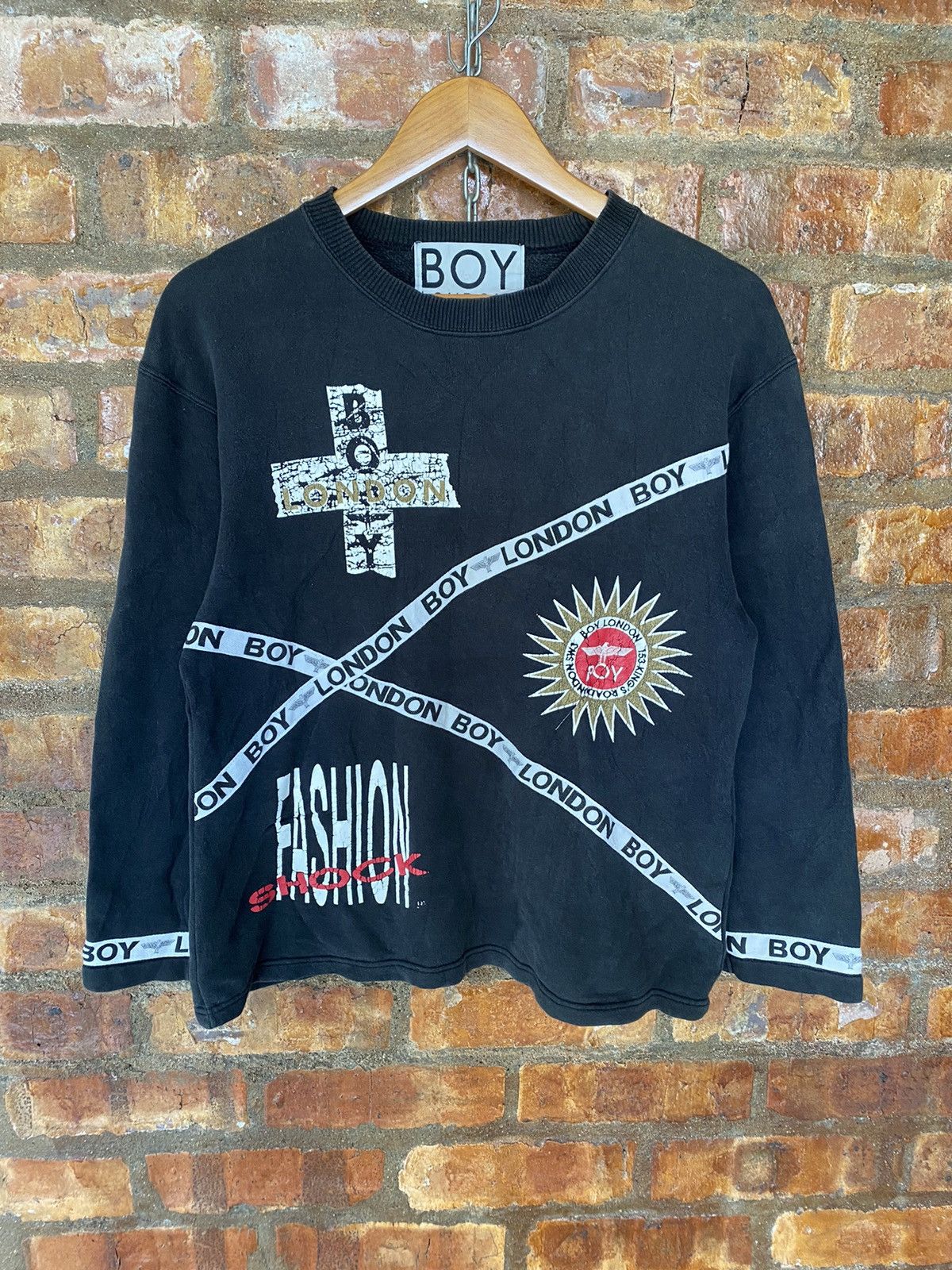 Boy London 1990s 🔥 Boy London Cross sweatshirt Made in Japan Size US S / EU 44-46 / 1 - 2 Thumbnail