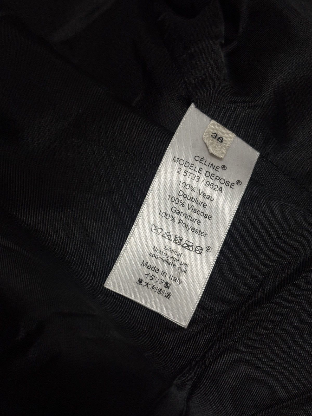 Celine Celine Phoebe Leather biker jacket Size XS / US 0-2 / IT 36-38 - 16 Thumbnail