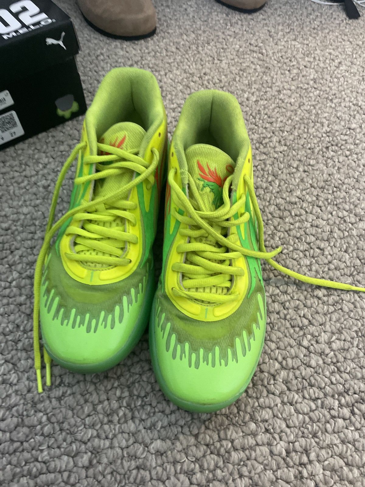 Puma Puma Lamelo Ball Nickelodeon slime green basketball shoes Size US 9 / EU 42 - 2 Thumbnail