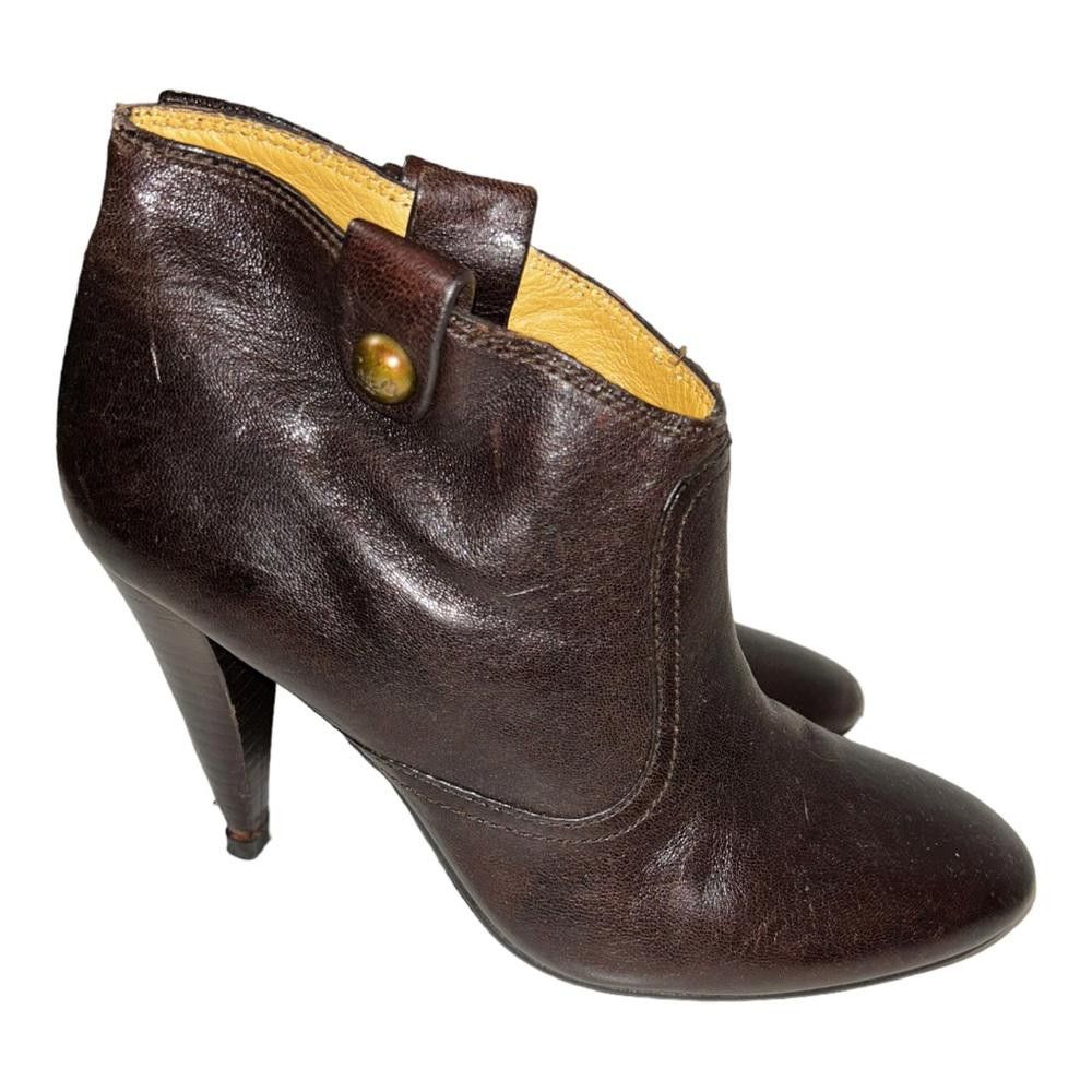 Coach Coach l Aliza Brown Leather Heeled Bootie Size 7 Size US 7 / IT 37 - 1 Thumbnail