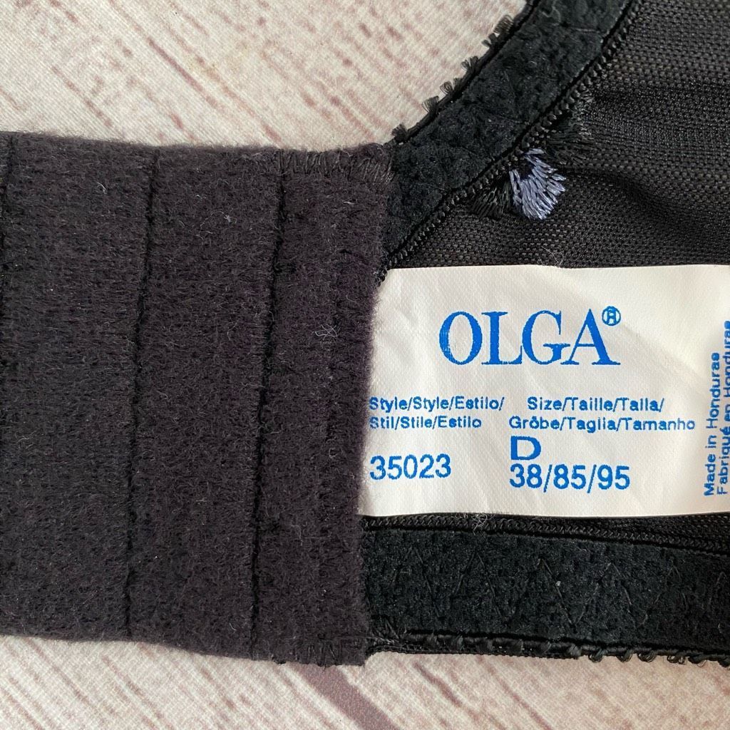 Other Olga women 38D satin front underwire bra w/3 hook closure Size ONE SIZE - 10 Thumbnail