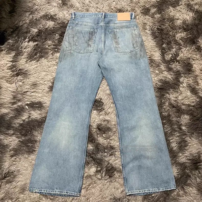 Acne Studios Acne Studios 2021M mud-dyed ripped denim jeans Size US 31 - 2 Thumbnail