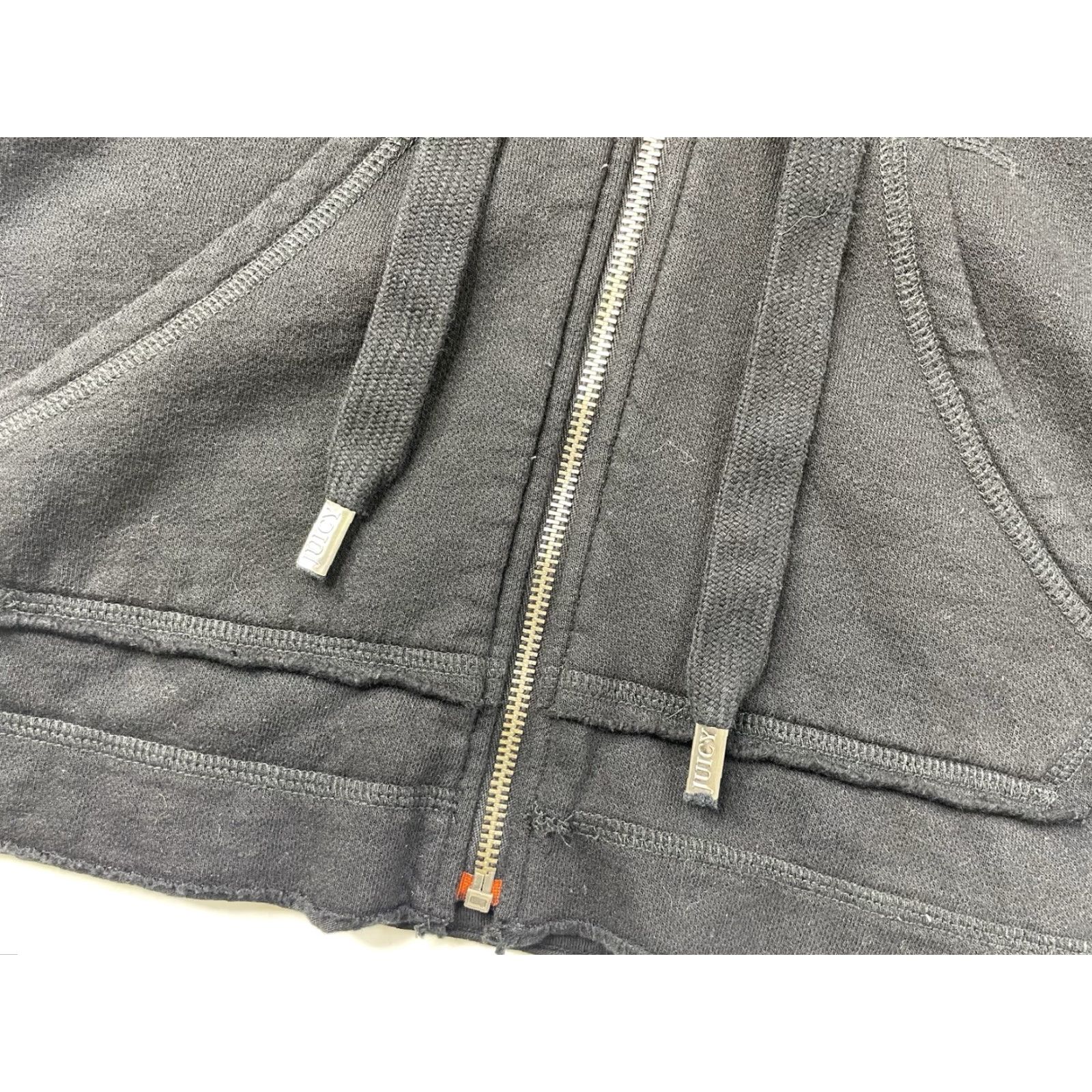 Juicy Couture VINTAGE Juicy Couture Y2K Black Track Suit Hoodie Sweatshirt Womens M Size M / US 6-8 / IT 42-44 - 4 Thumbnail