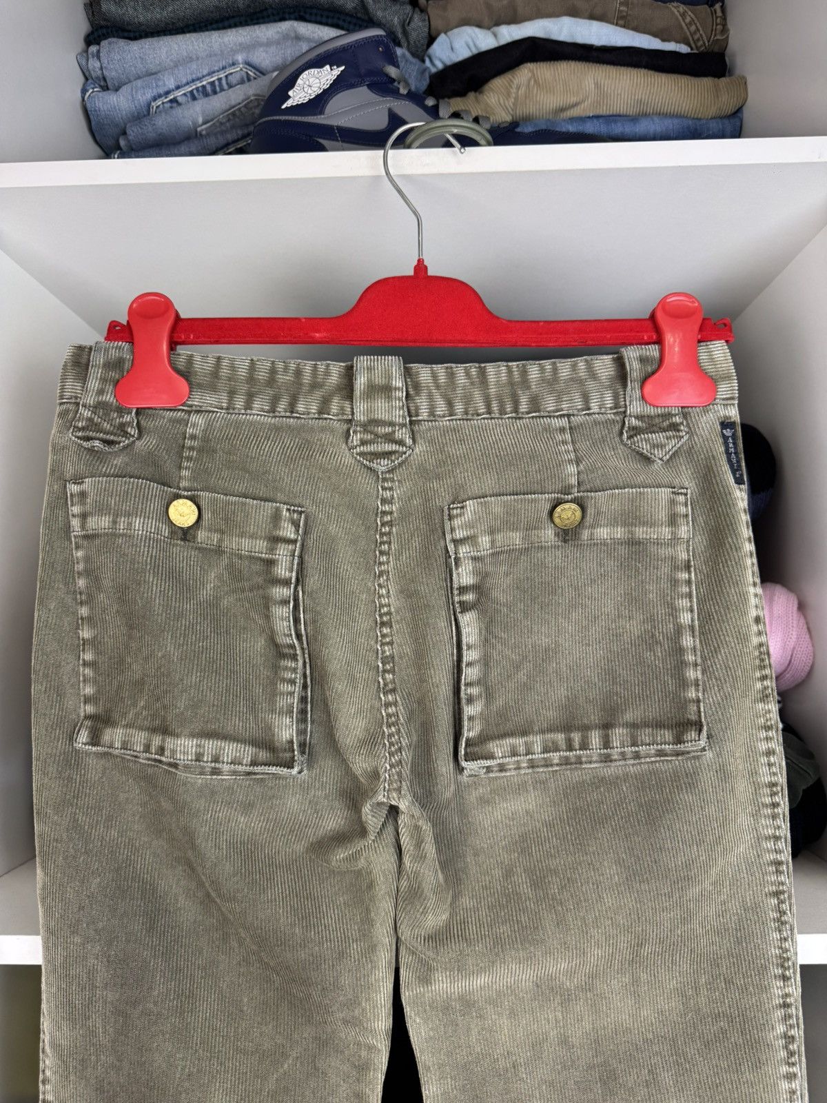 Armani Armani Jeans Women's Corduroy Lace-Up Biker Pants Size 28" / US 6 / IT 42 - 15 Thumbnail