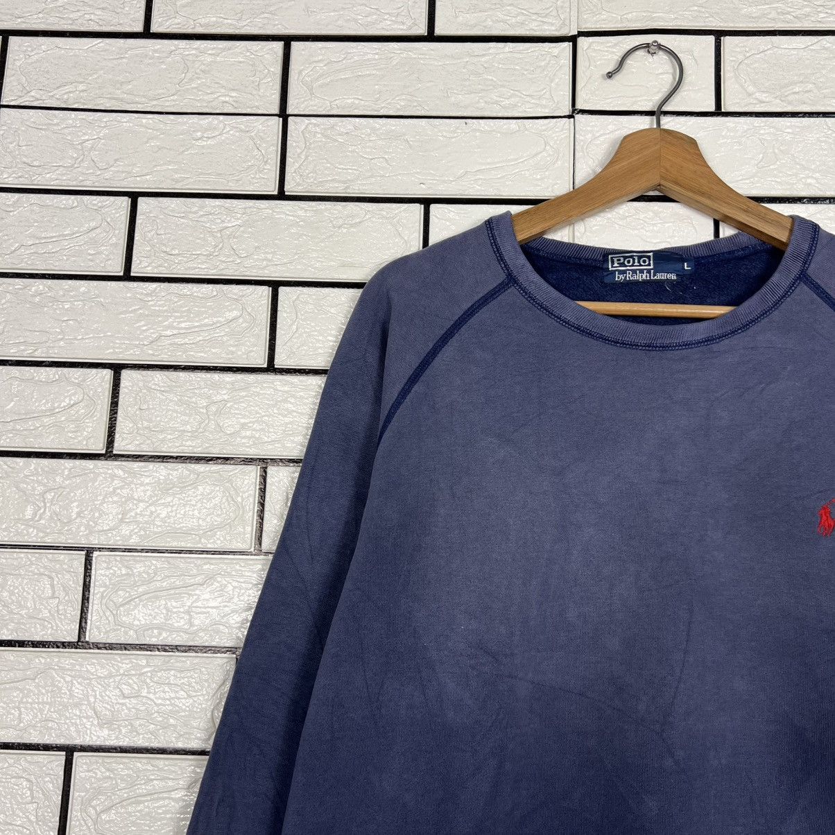 Polo Ralph Lauren Vintage 90's POLO RALPH LAUREN Trashed Sweatshirt #4204-C192 Size US L / EU 52-54 / 3 - 3 Thumbnail