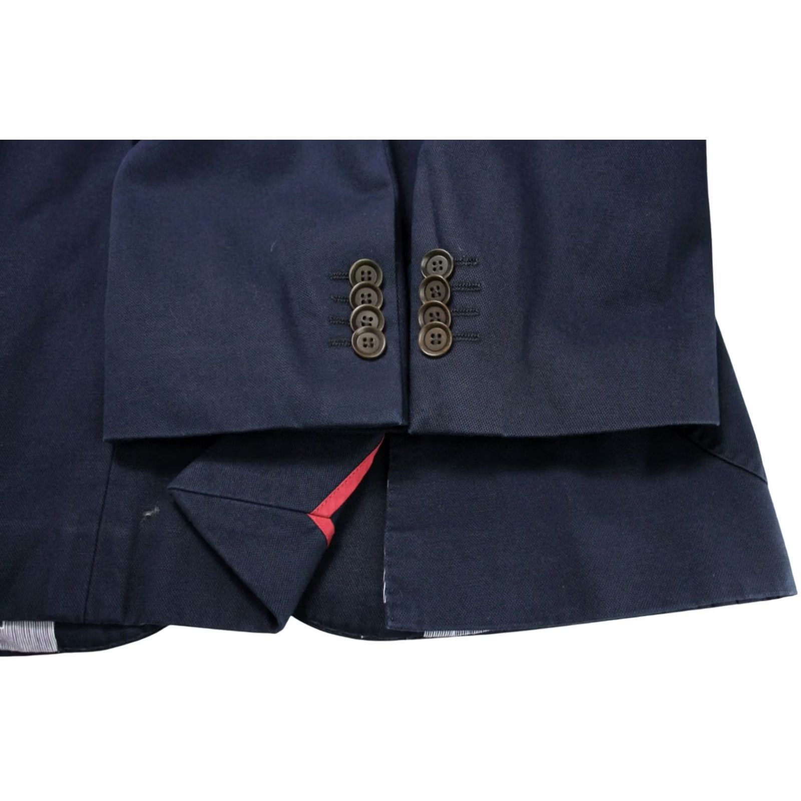 Hugo Boss HUGO BOSS Raye-W Blazer Men's US 38 Single-Breasted Navy Blue Cotton Lined Pockets Formal Jacket Size 38R - 6 Thumbnail
