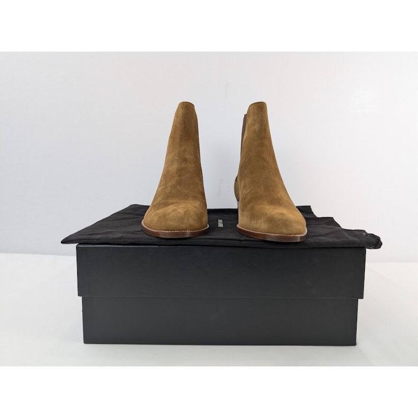 Saint Laurent Paris o1rshd1 Leather Gorain Florence Horsebit Loafer Boots Brown Size US 9 / EU 42 - 19 Thumbnail