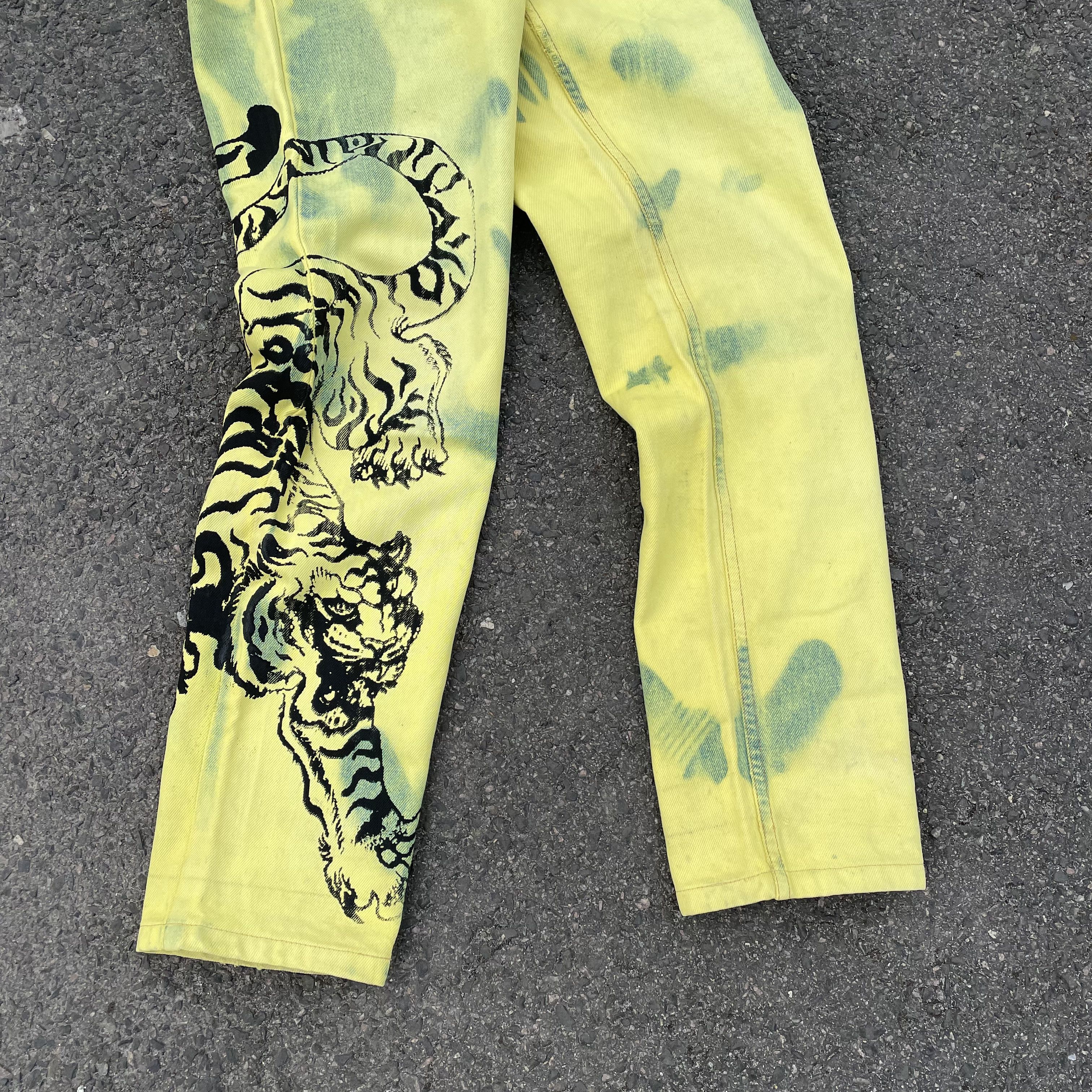 Levi's Vintage Levi's Custom Tiger Pants Graphic Bleach Wash Y2K Size US 31 - 5 Thumbnail