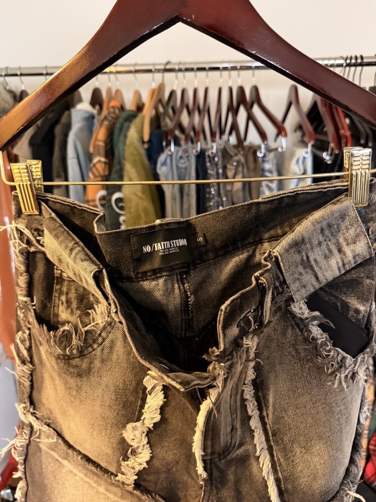 No Faith Studios No Faith Studios Flare Denim Size US 30 / EU 46 - 6 Thumbnail