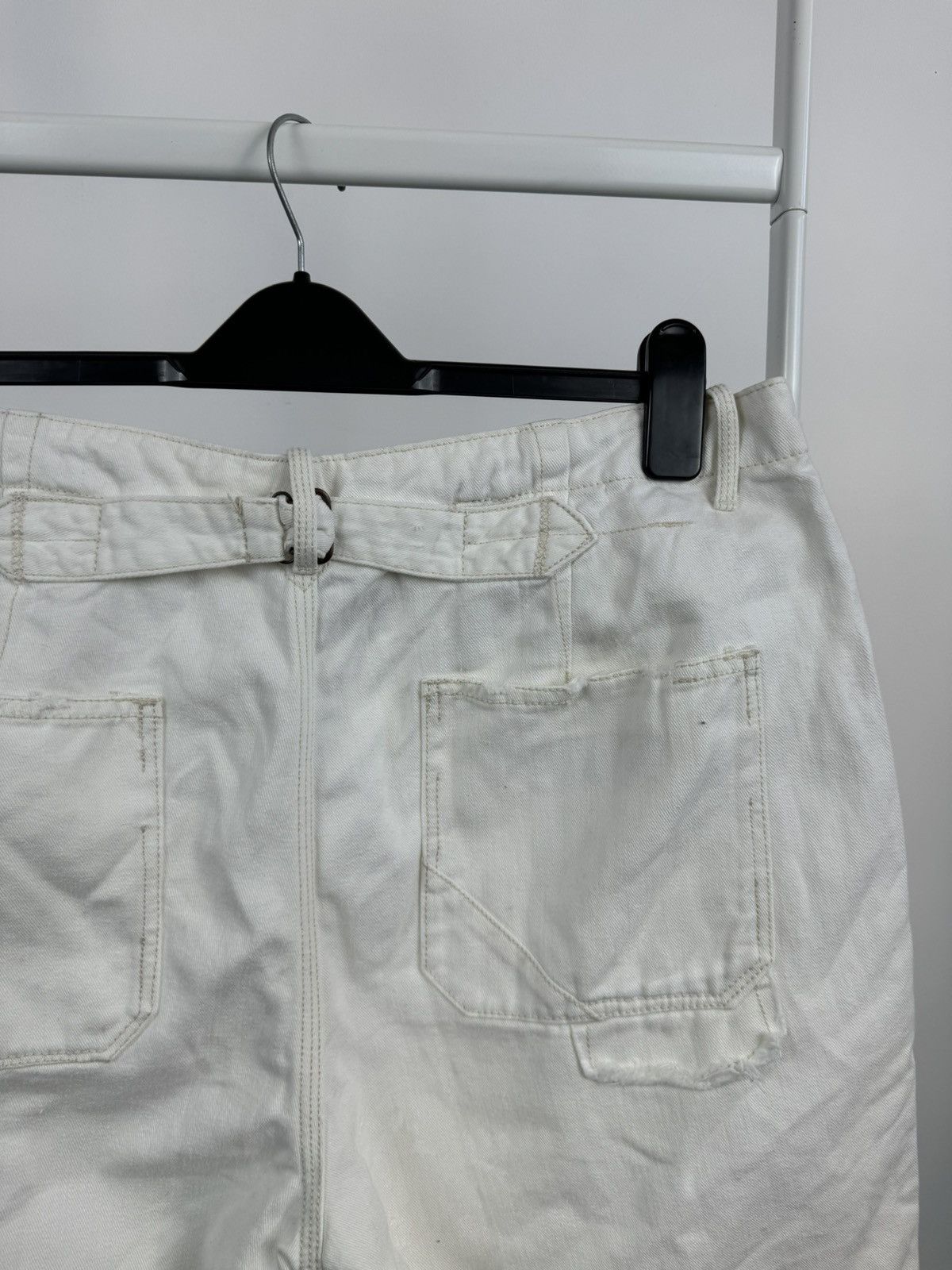 Vintage Vintage Polo Ralph Lauren Painted Distressed Military Shorts Size US 35 - 4 Thumbnail
