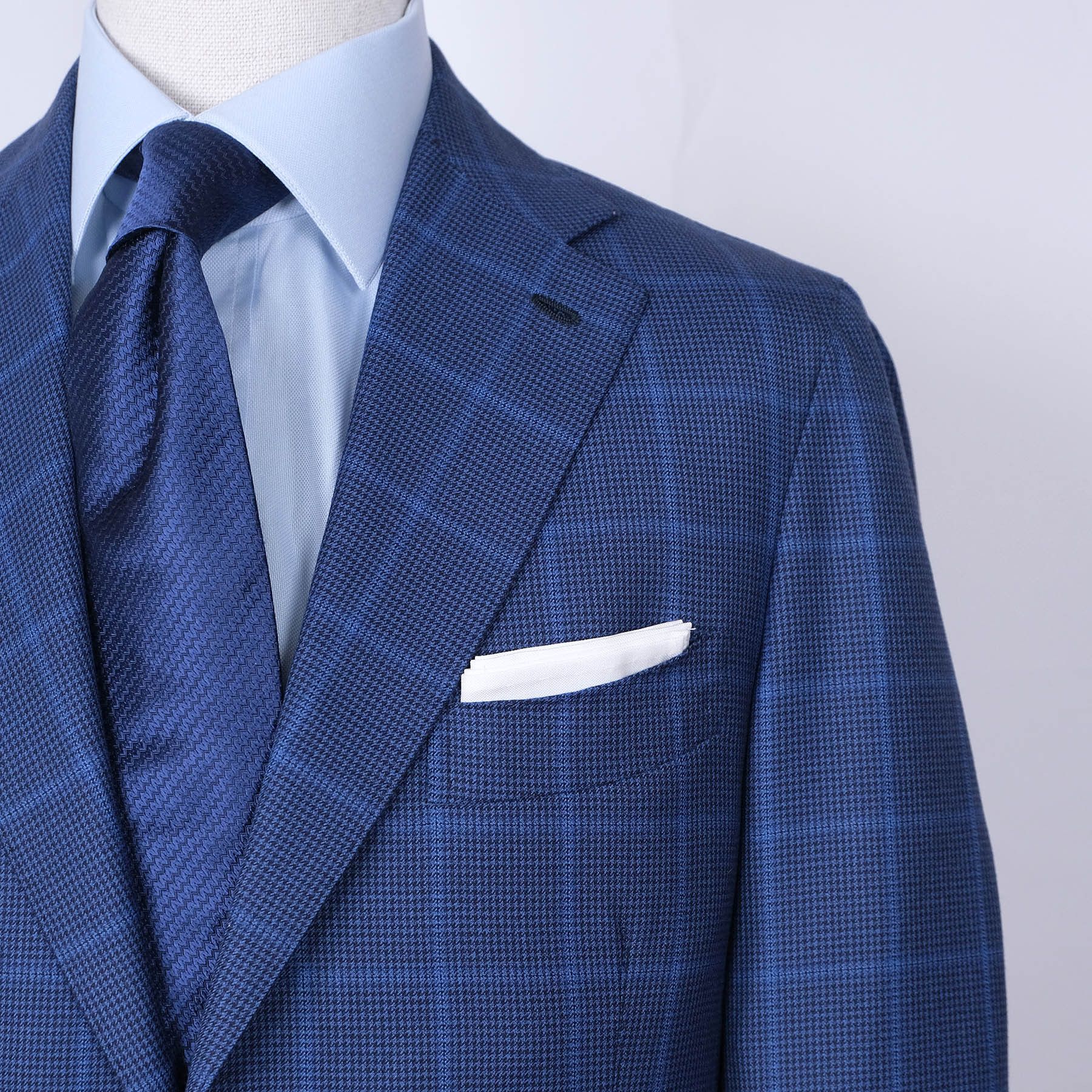 Orazio Luciano Orazio Luciano, blue Neapolitan jacket, size 40, RRP 3600e Size 40R - 2 Thumbnail